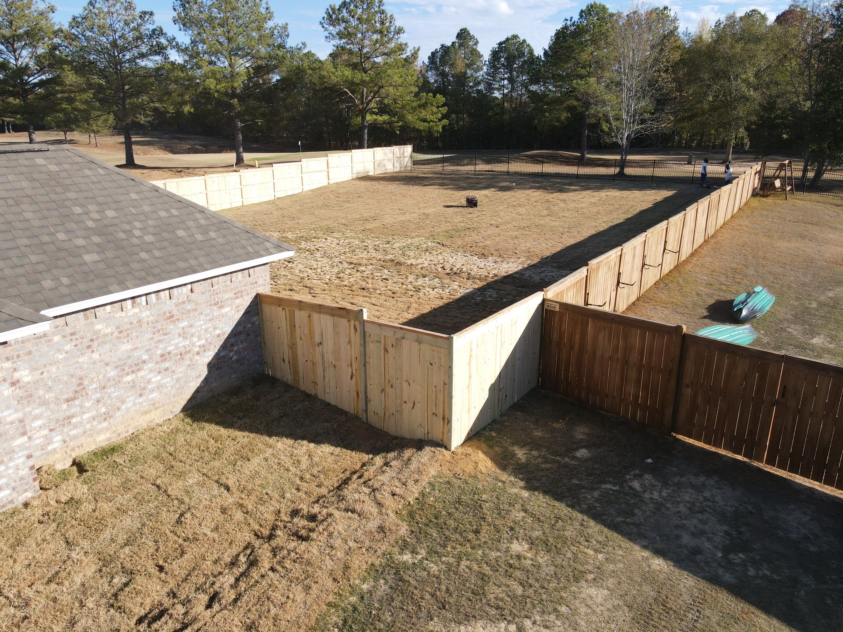 6ft Treated Pine Good Neighbor w/Cedar & Ornamental by Roberson Construction LLC