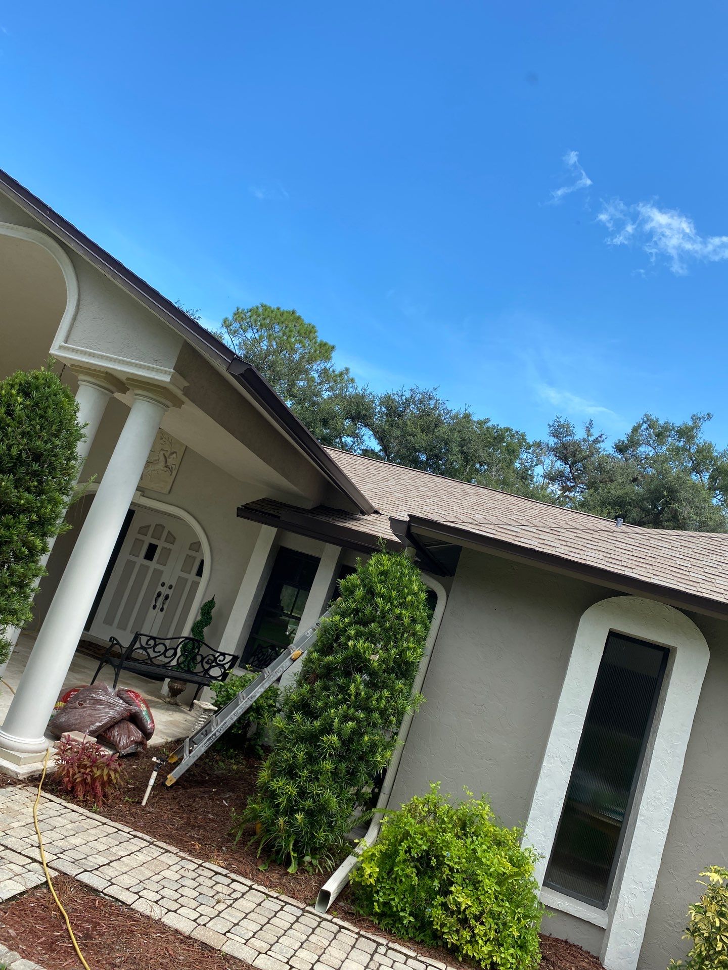 Black K-Style Gutters in Alva FL by Gutter Professors