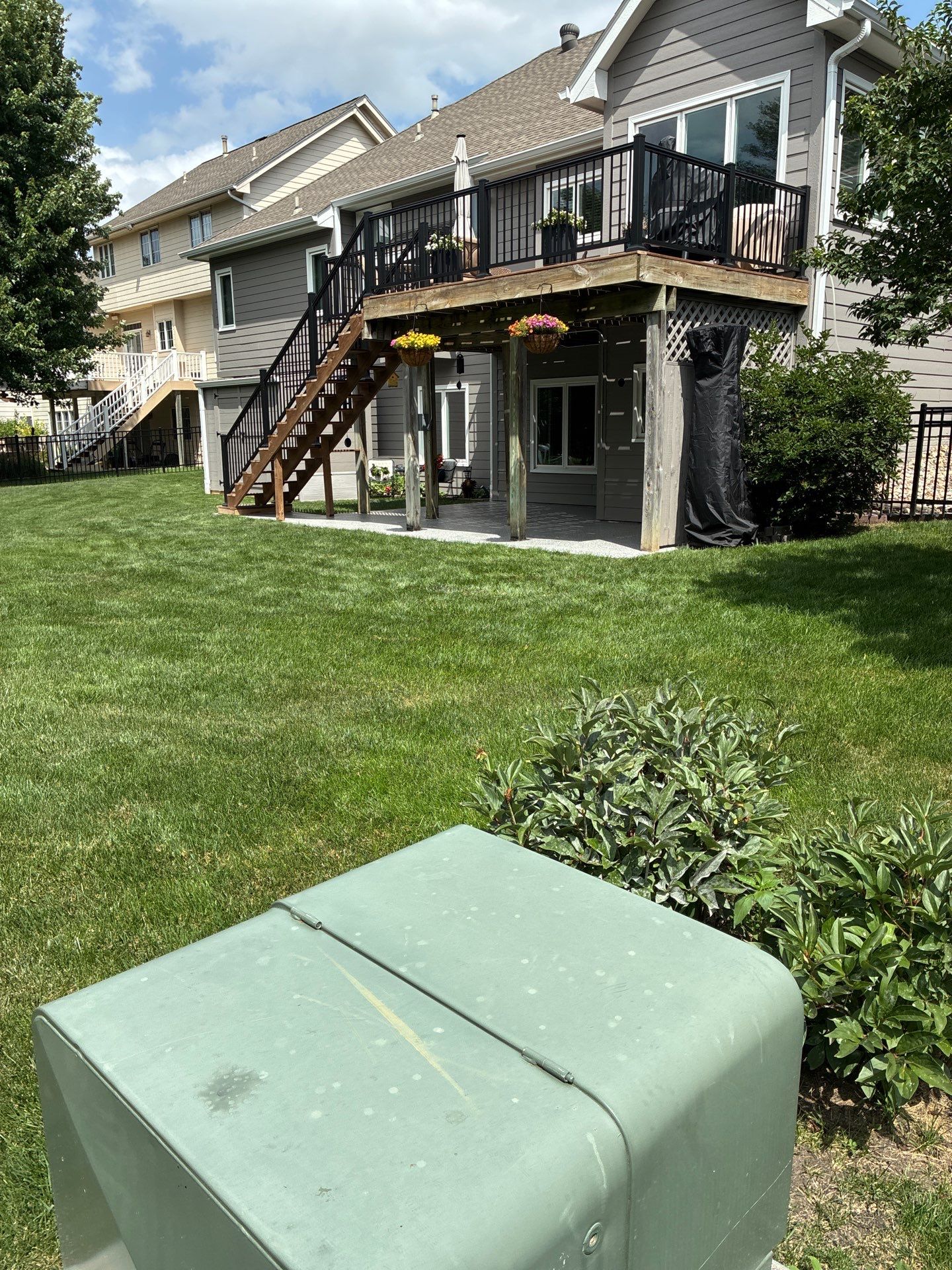 Patio Concrete Coating for West Des Moines Patio and Landing by Revival Concrete Coatings