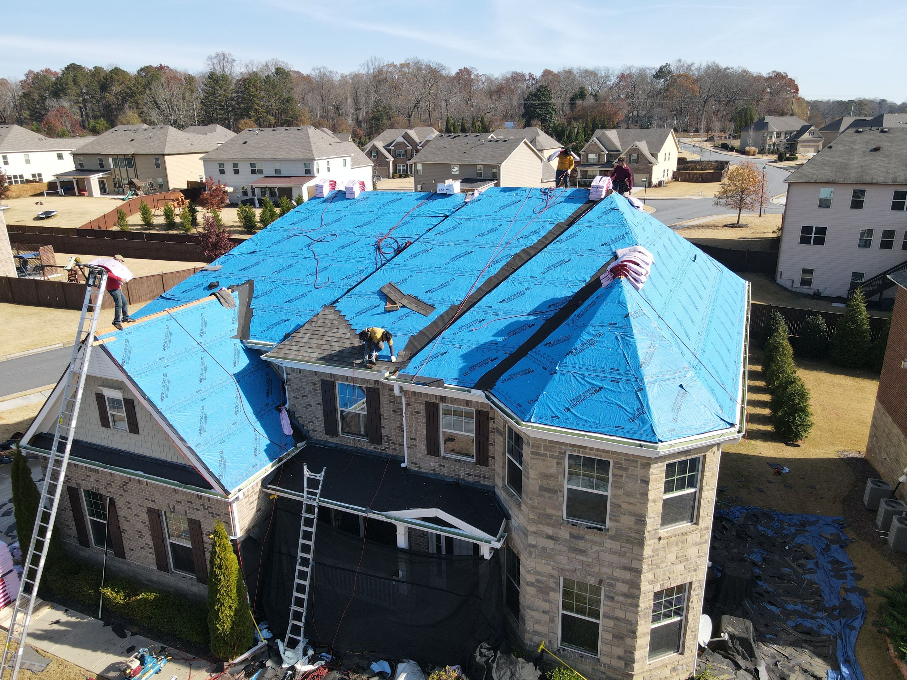 Residential Roofing Installation using Owens Corning by Inspector Roofing and Restoration