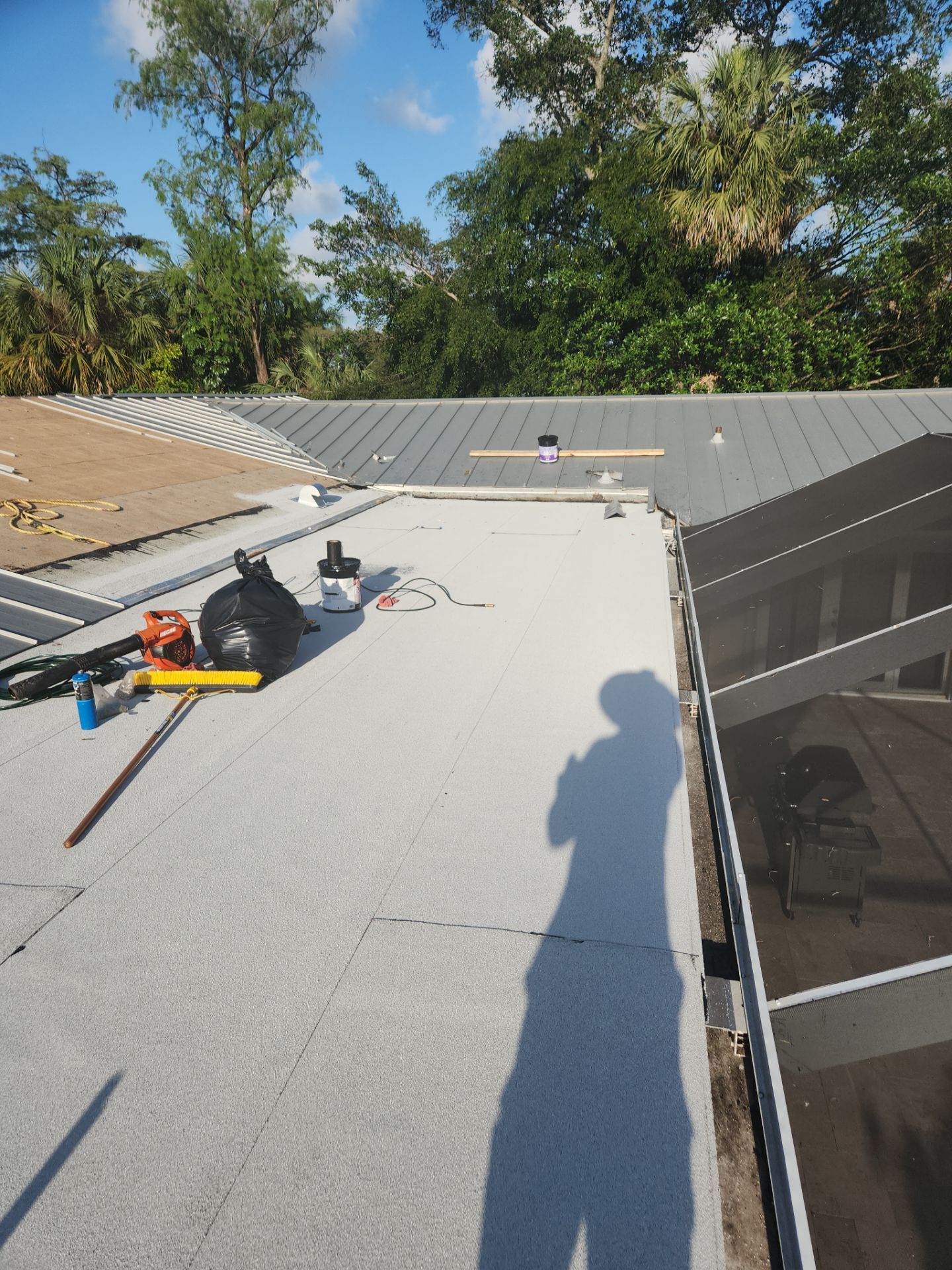 Flat Roof Replacement and Fascia Repair in Margate by Aastro Roofing