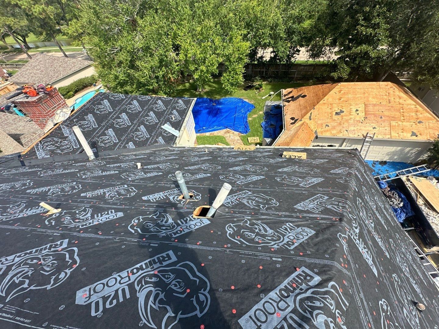 Residential Roofing Installation using Owen's Corning Duration (Lifetime) Shingles by Roof Repair Company