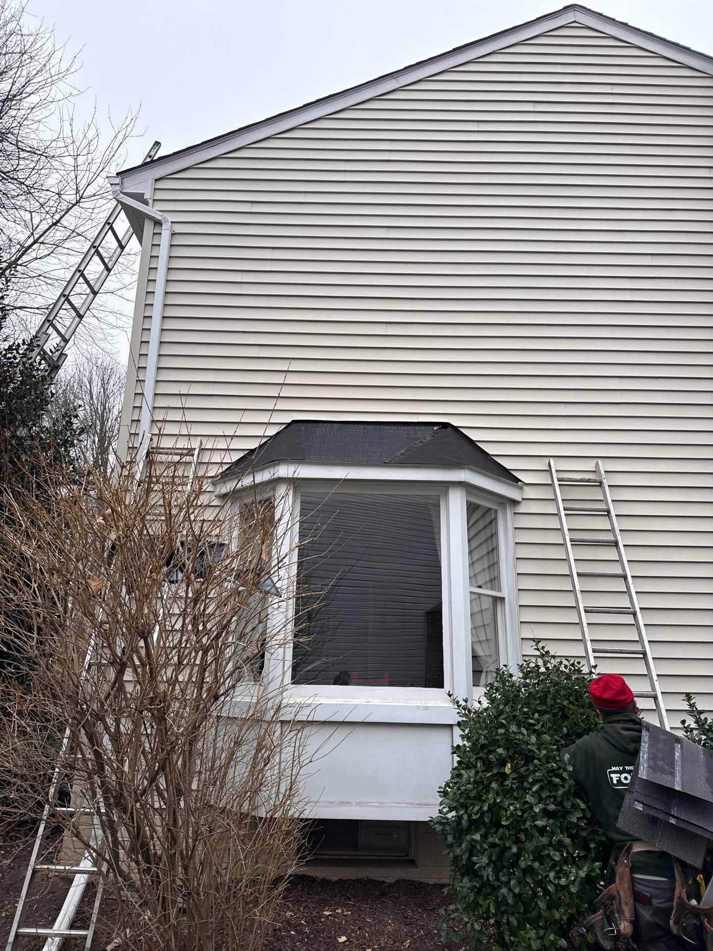 Fairfax Station :Residential Roof Replacement with CertainTeed Landmark Pro in Max Def Drift Wood  by RM Banning, Inc.