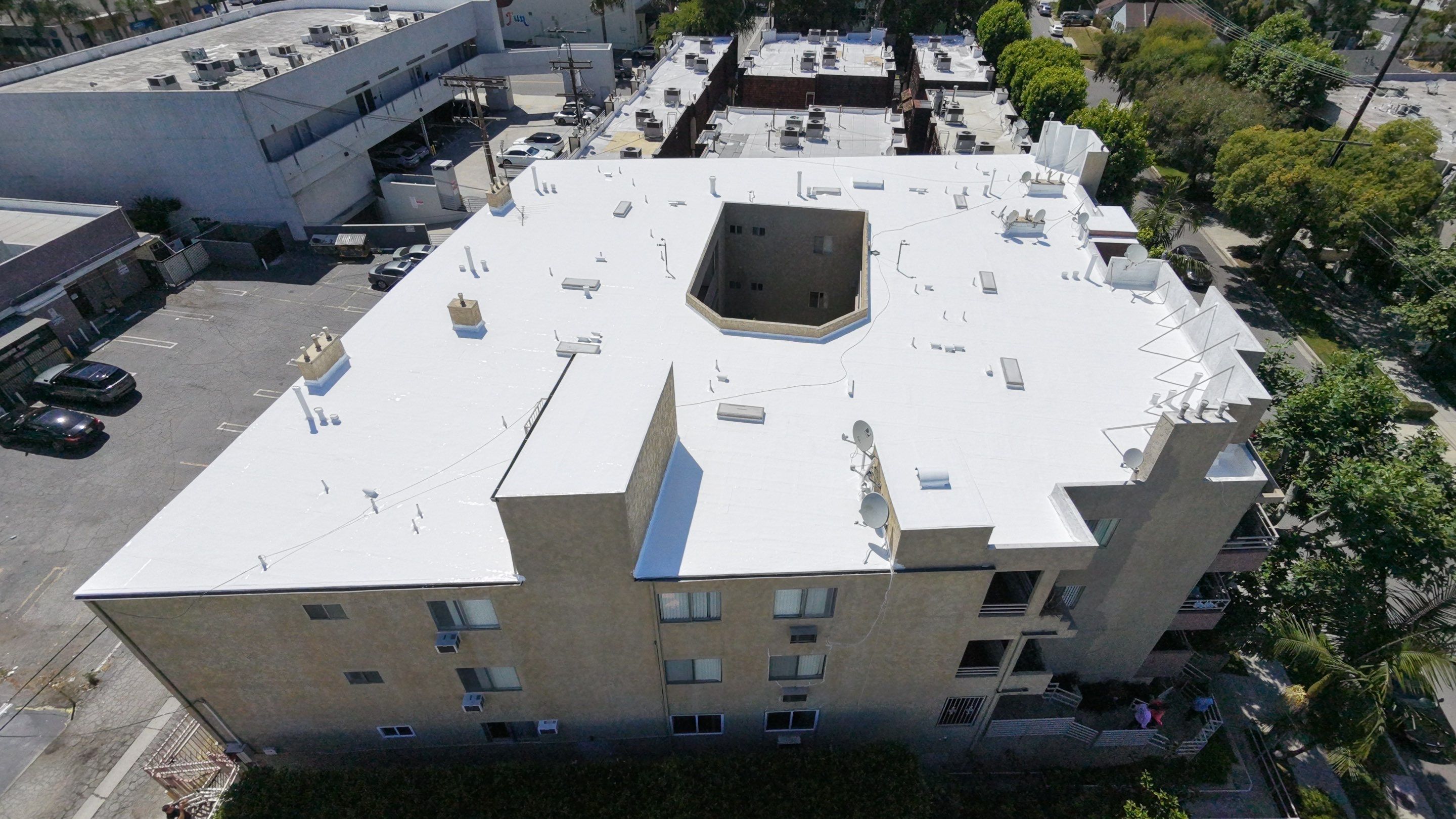 Apartment Building in Sherman Oaks by Hull Brothers Roofing