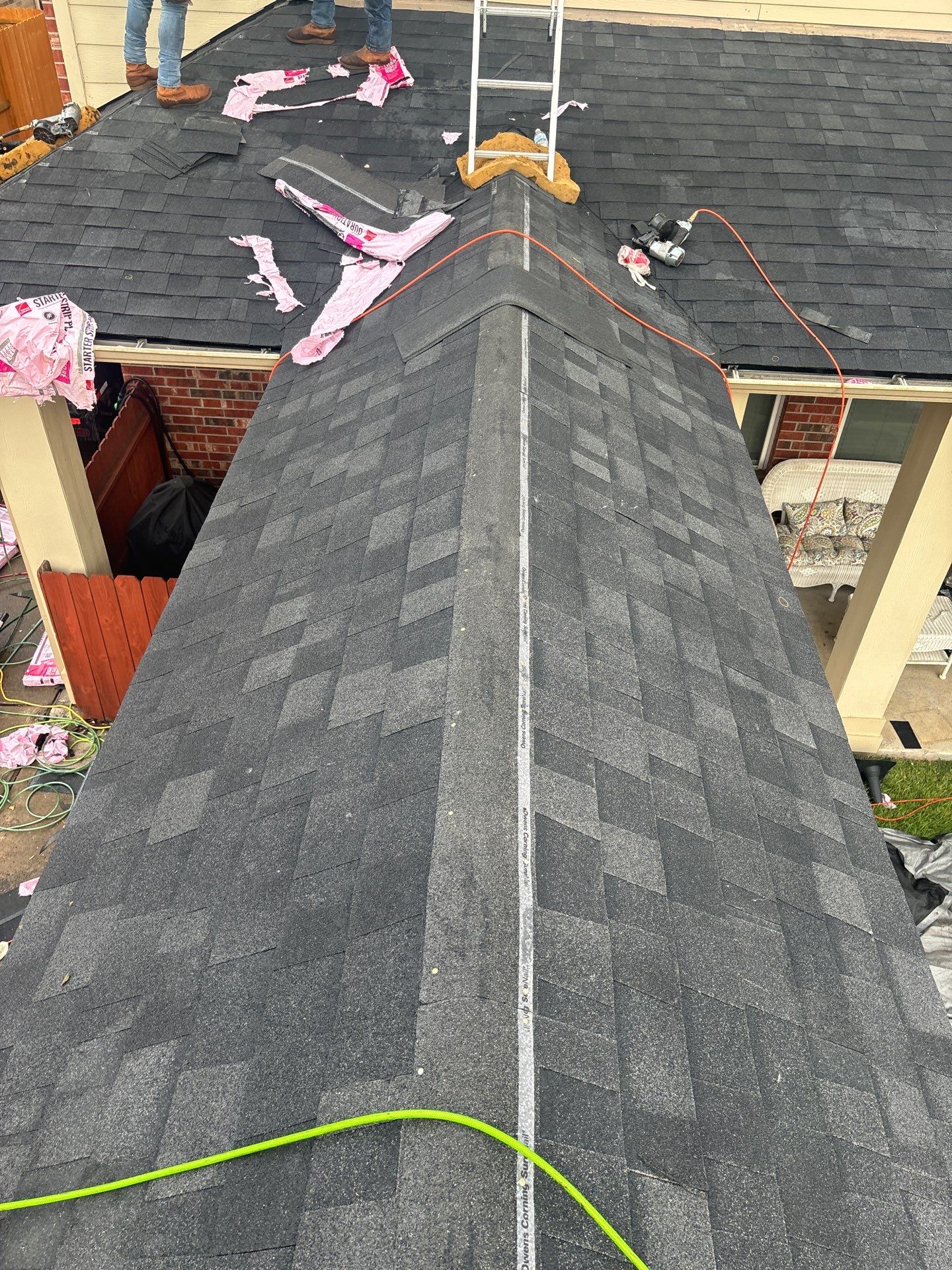 Residential Roofing Installation using Owen's Corning Duration (Lifetime) Shingles by Roof Repair Company