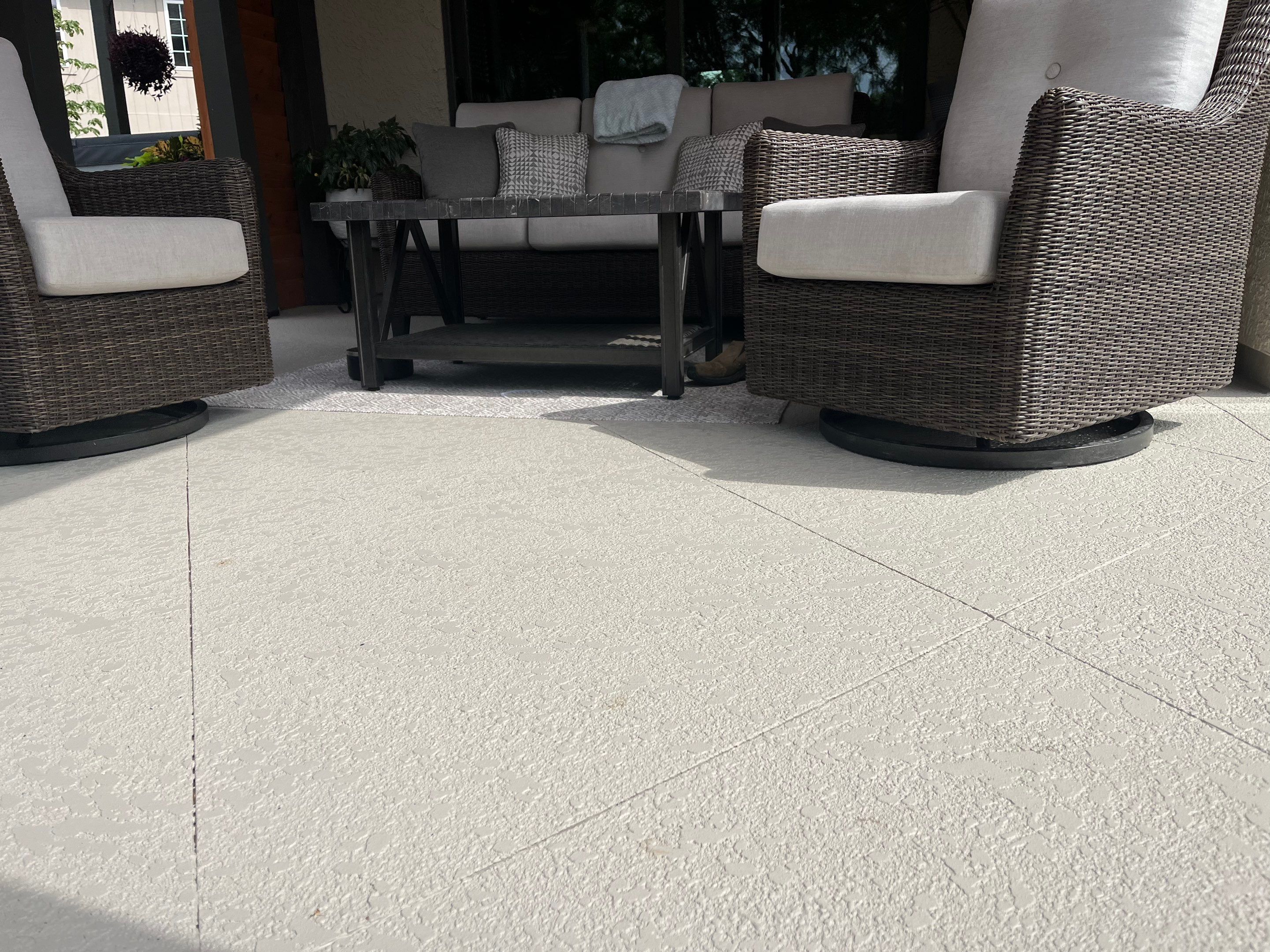 Lenexa -- Pool Deck Resurface with Pewter Grey Sealer by Big Red Decorative Concrete, LLC