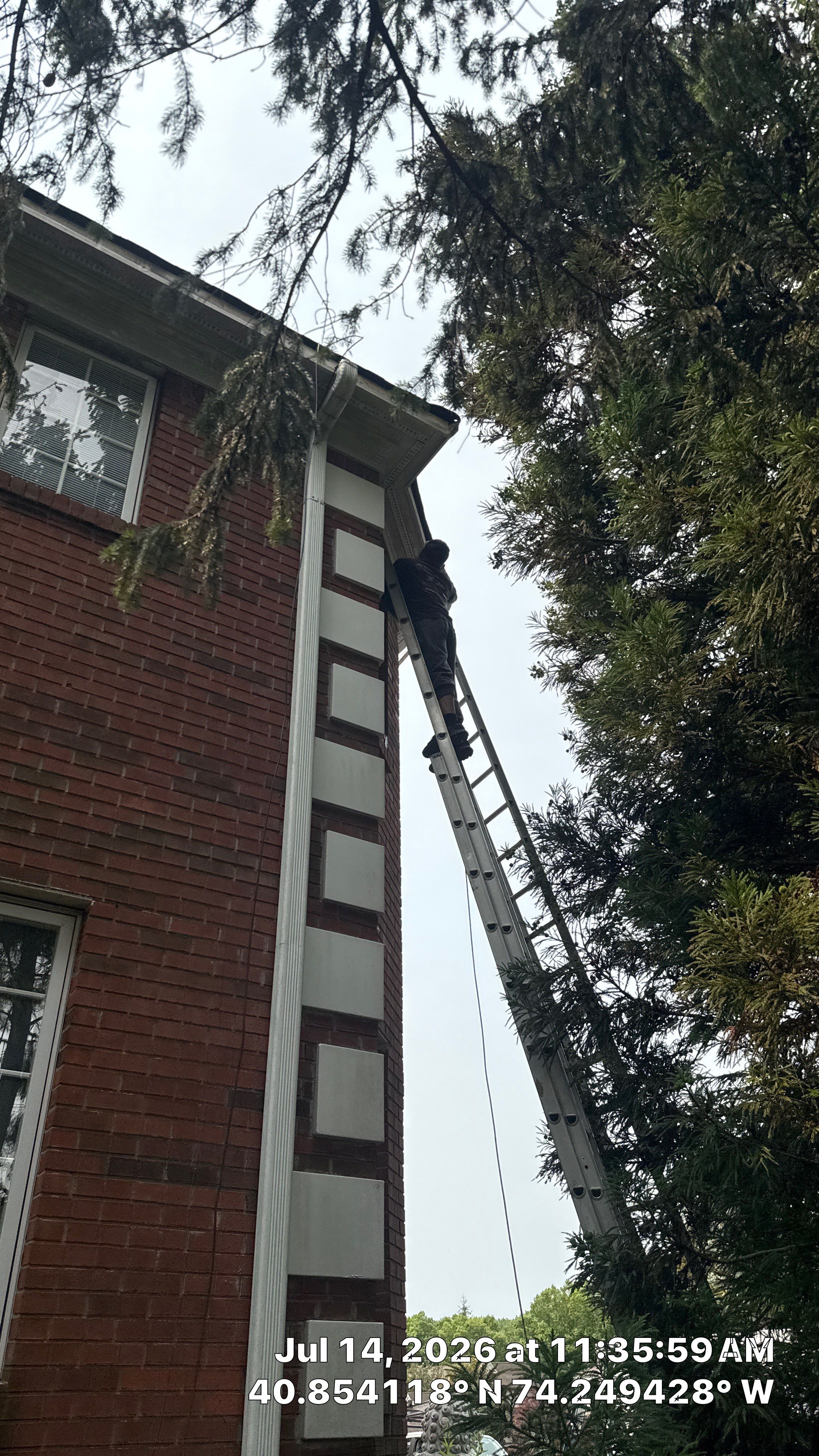 Soffit and Fascia Board Repair, Seamless Gutter Install Project in North Caldwell, New Jersey by NJ Home Maintenance Services