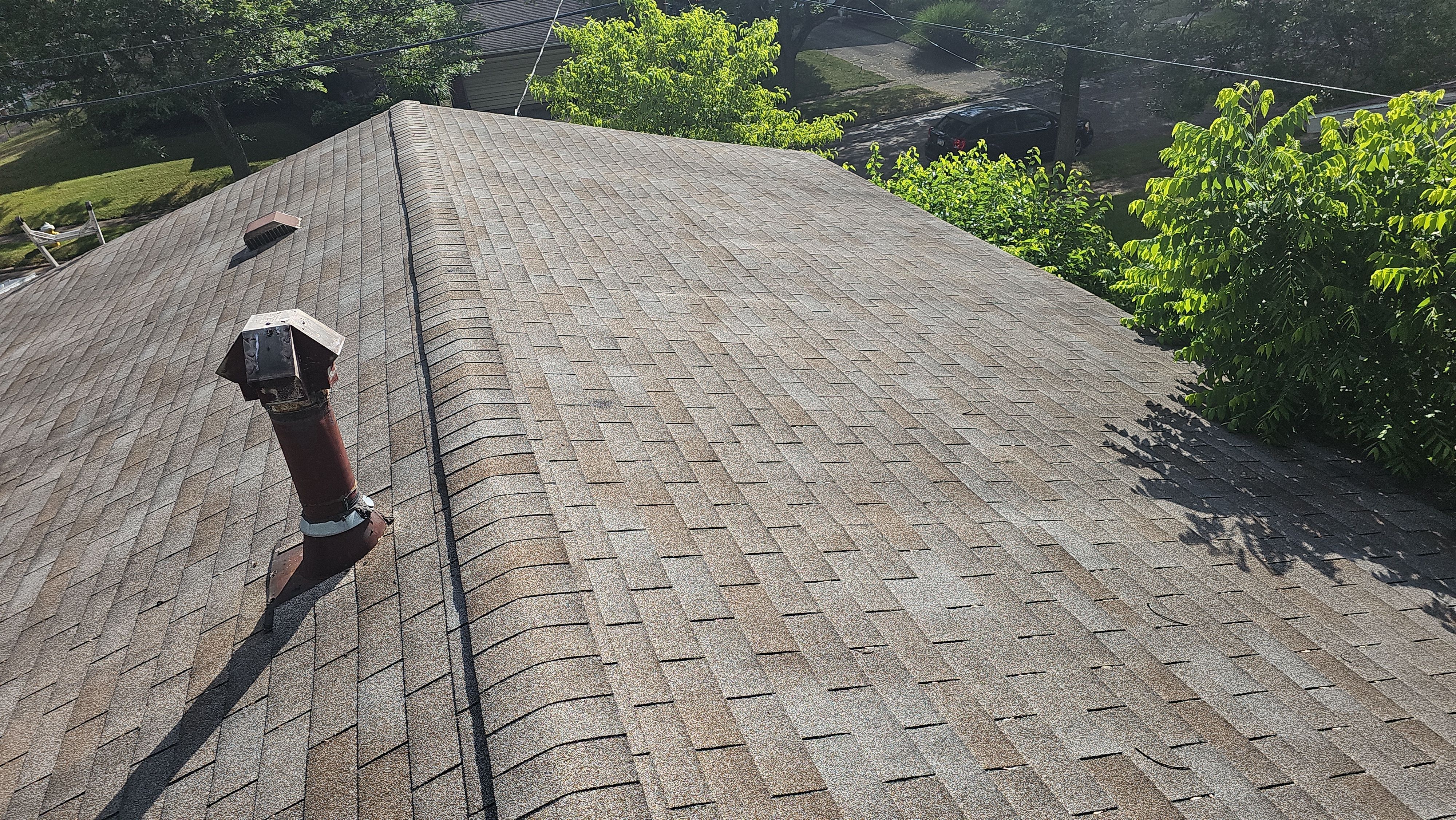 Atlas Pinnacle, Color, Coastal Granite, Drip Edge, Color, White by Eagle Eye Roofing