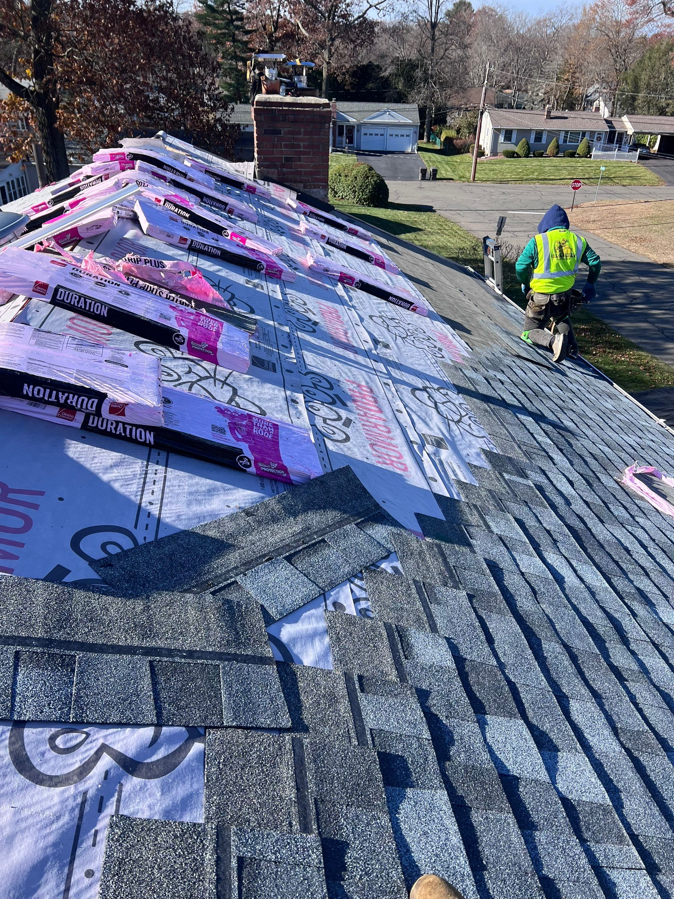 Owens Corning Duration: Slatestone Gray in Enfield by Golden Shield Roofing