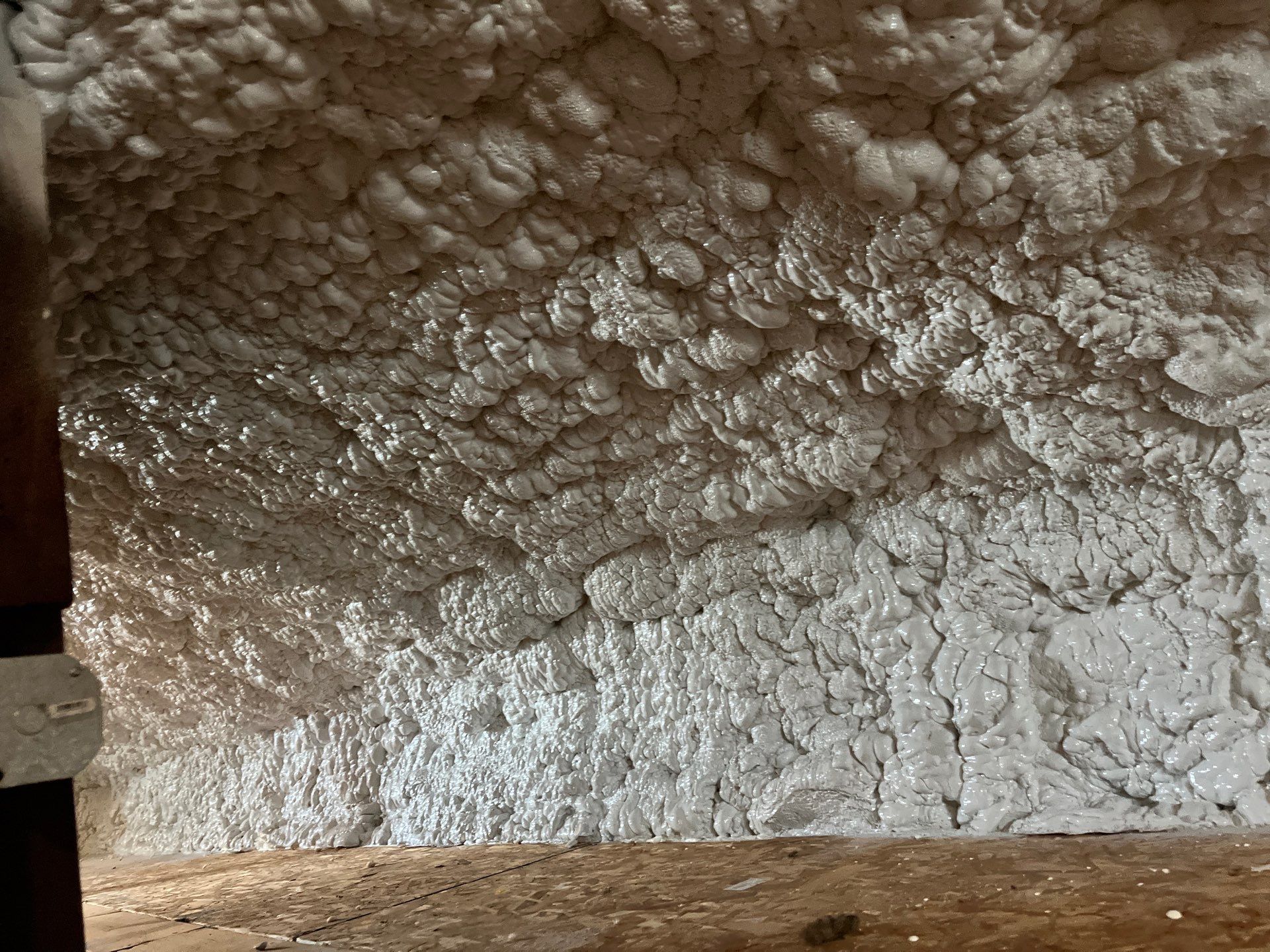 Attic Insulation using open cell spray foam by NYS Foam & Energy