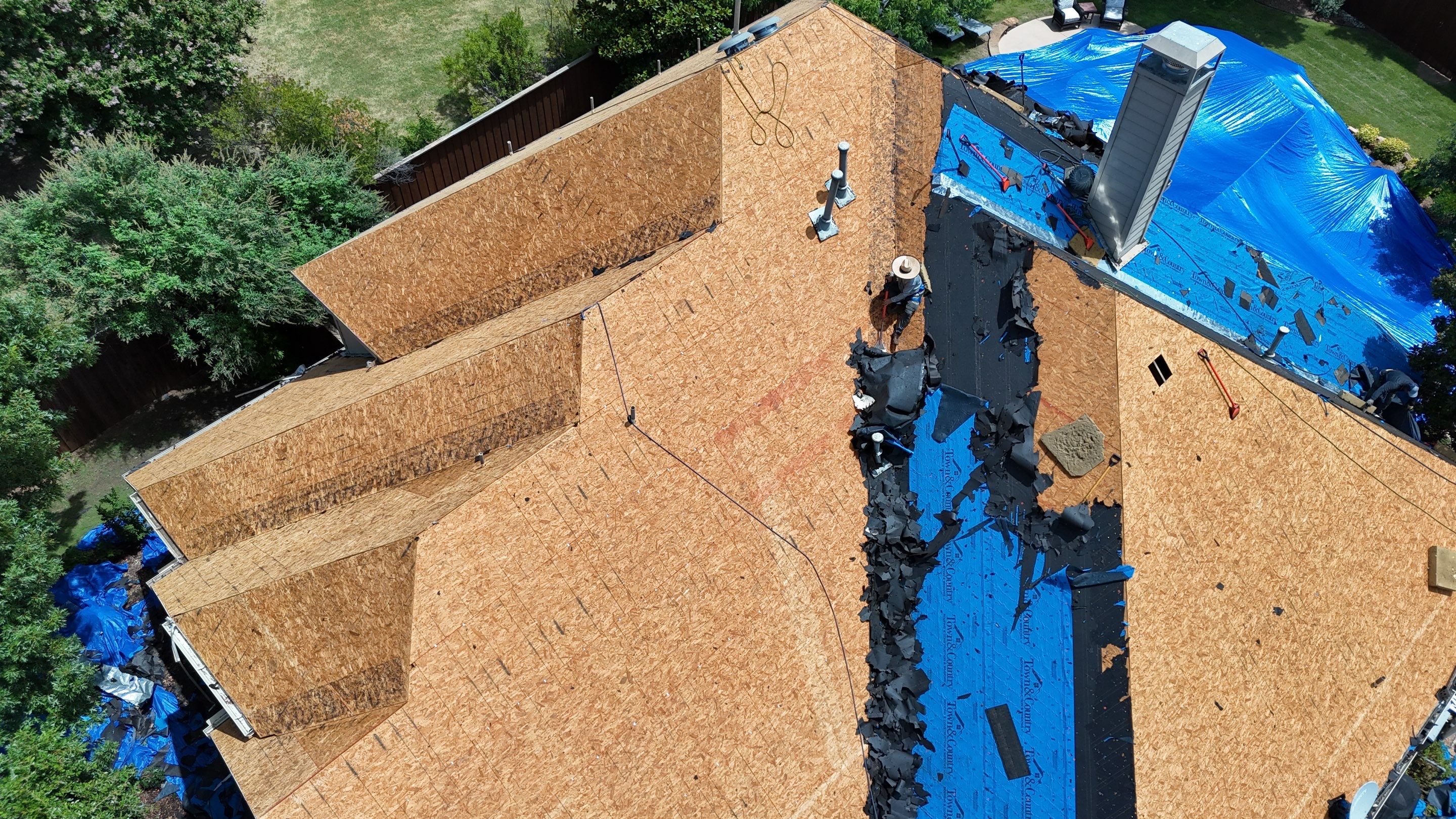 Residential Roof Repair using IKO Dynasty Class 3 Impact Resistant Shingles by Becker Roofing and Exteriors