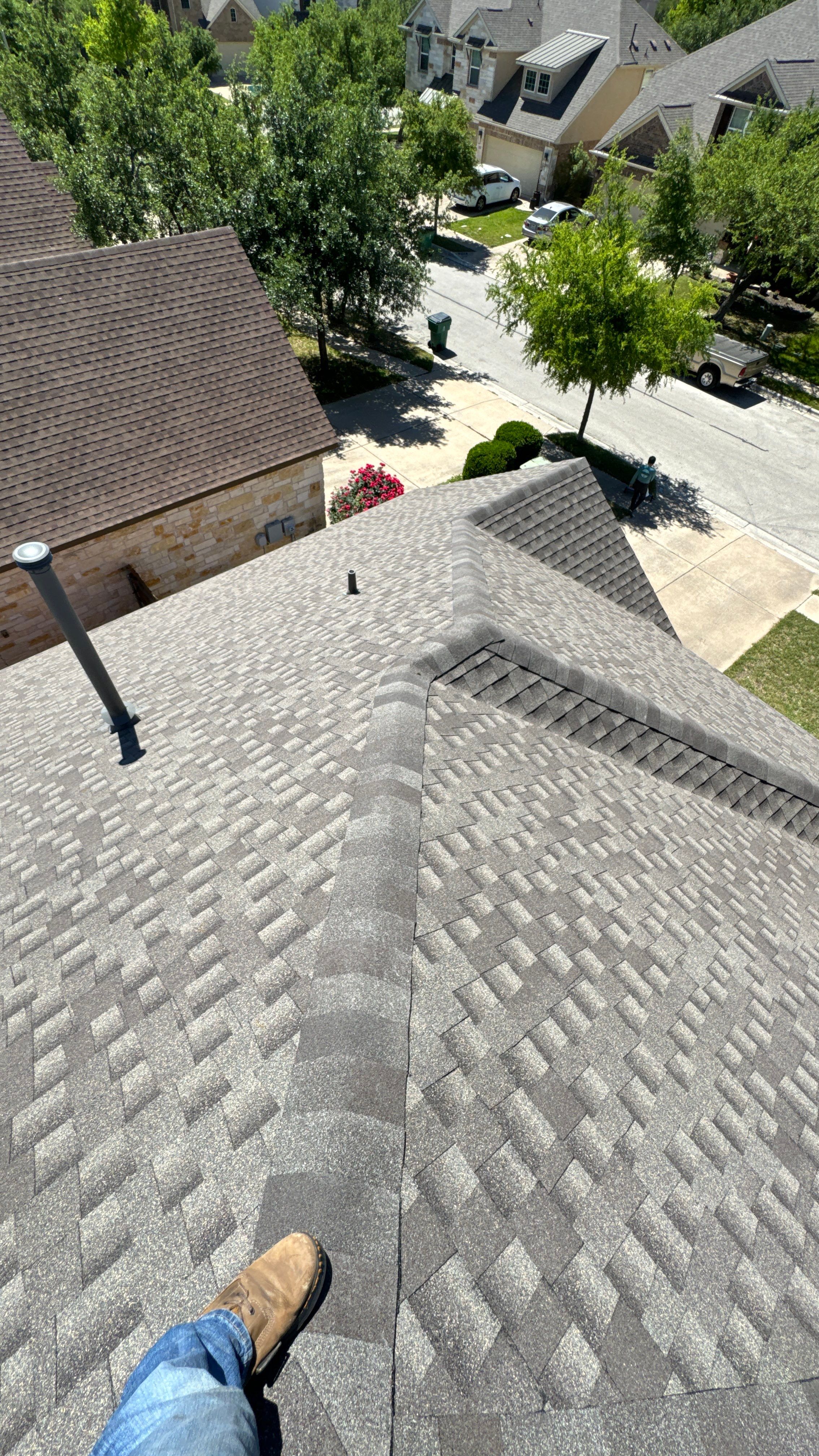 Residential Roof Replacement using GAF HDZ - Weathered Wood by Elite Roofing LLC