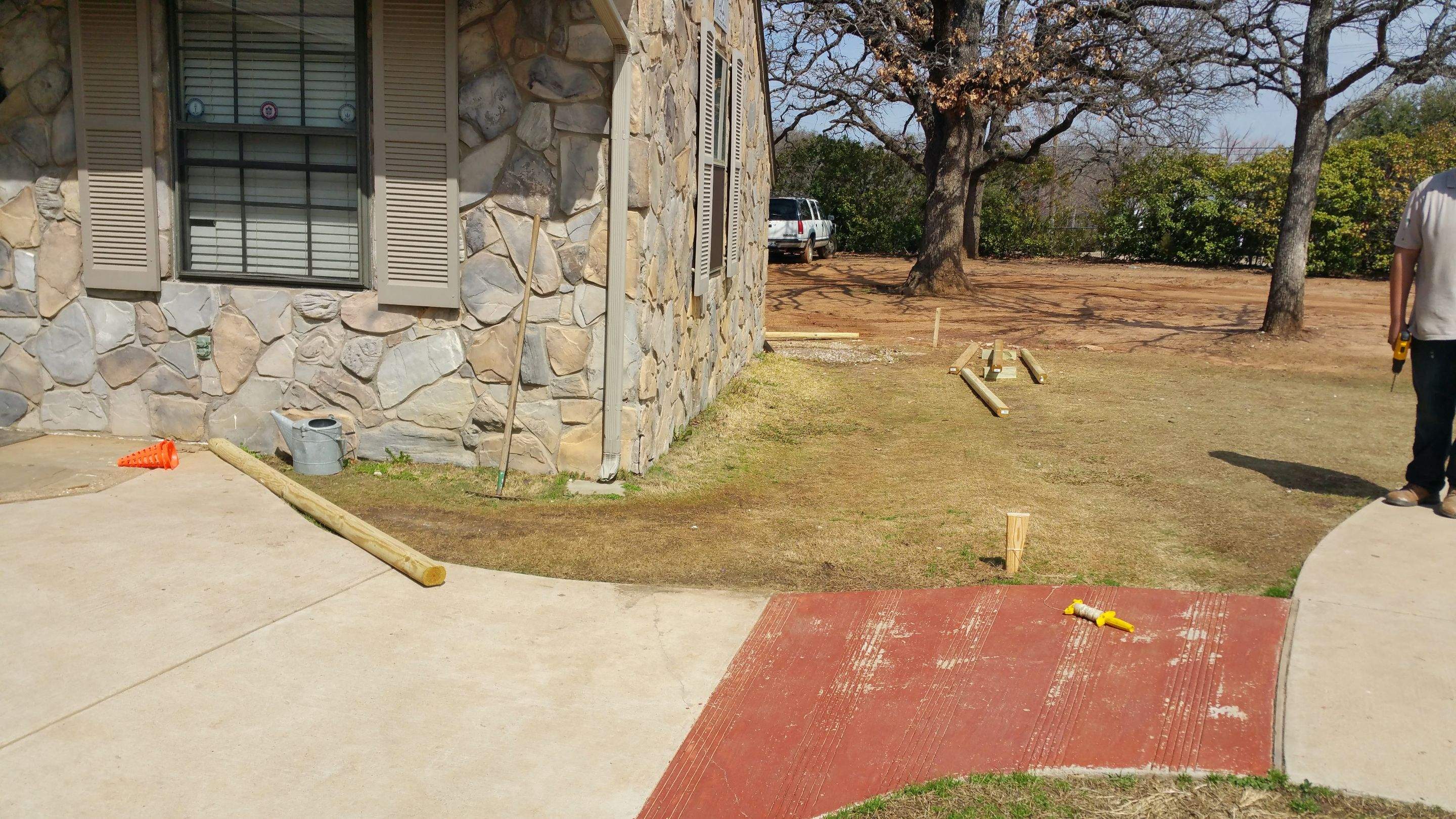 Covered Walkway Patio for a Private School by First United Roofing & Construction