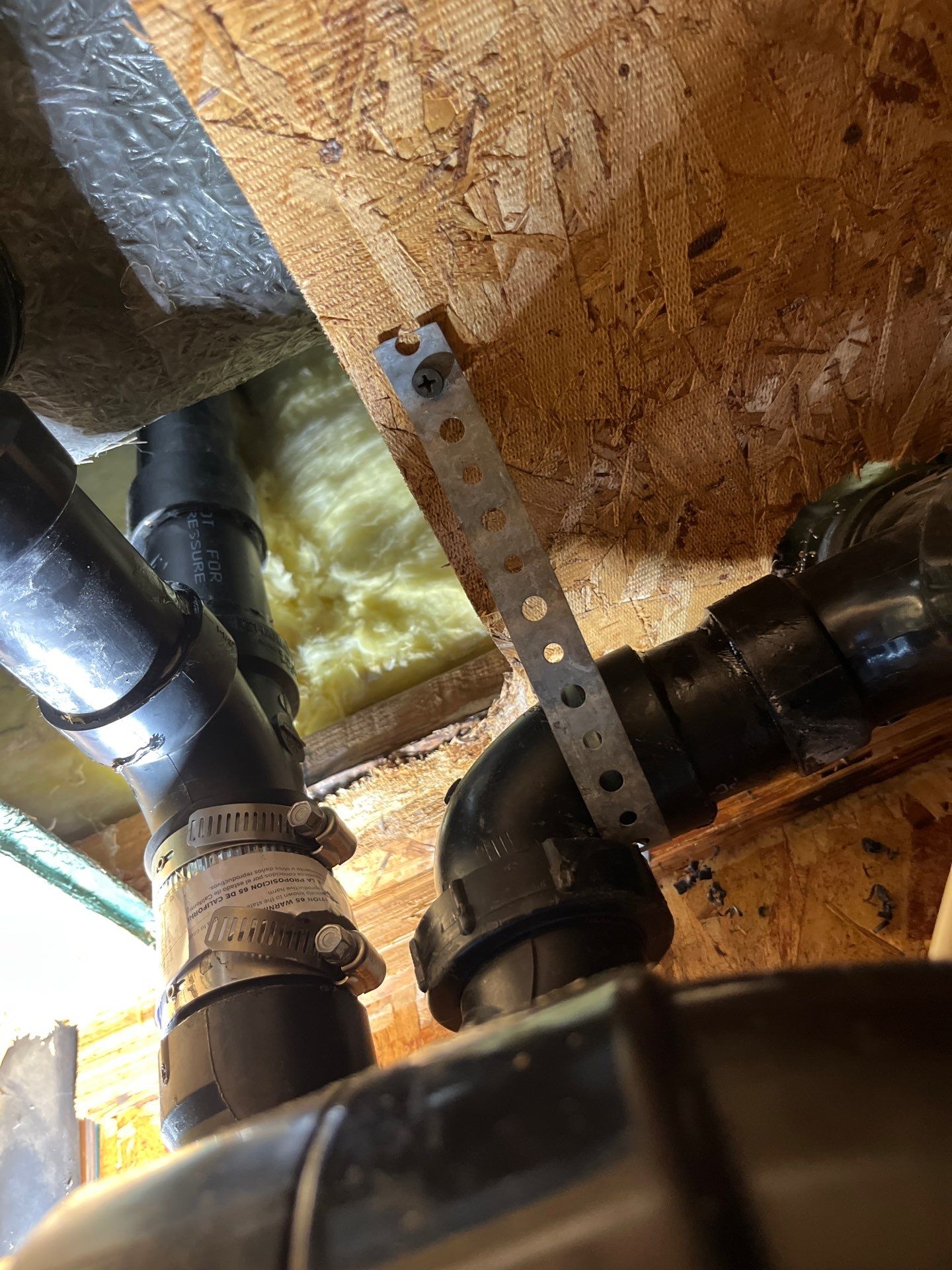Installation of New Black Pipes and Shower Valve Repair by Us Plumbing
