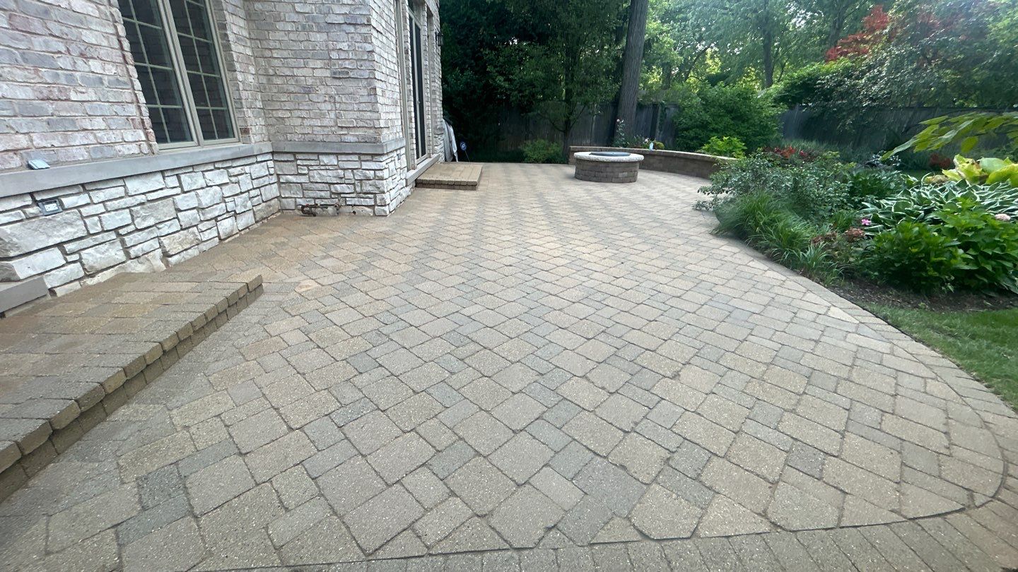 Brick paver clean, sand and seal.  using surebond SB-8700 by Northern Power Washing LLC.