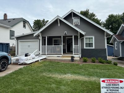 James Hardie Iron Gray Siding Replacement for Omaha Home