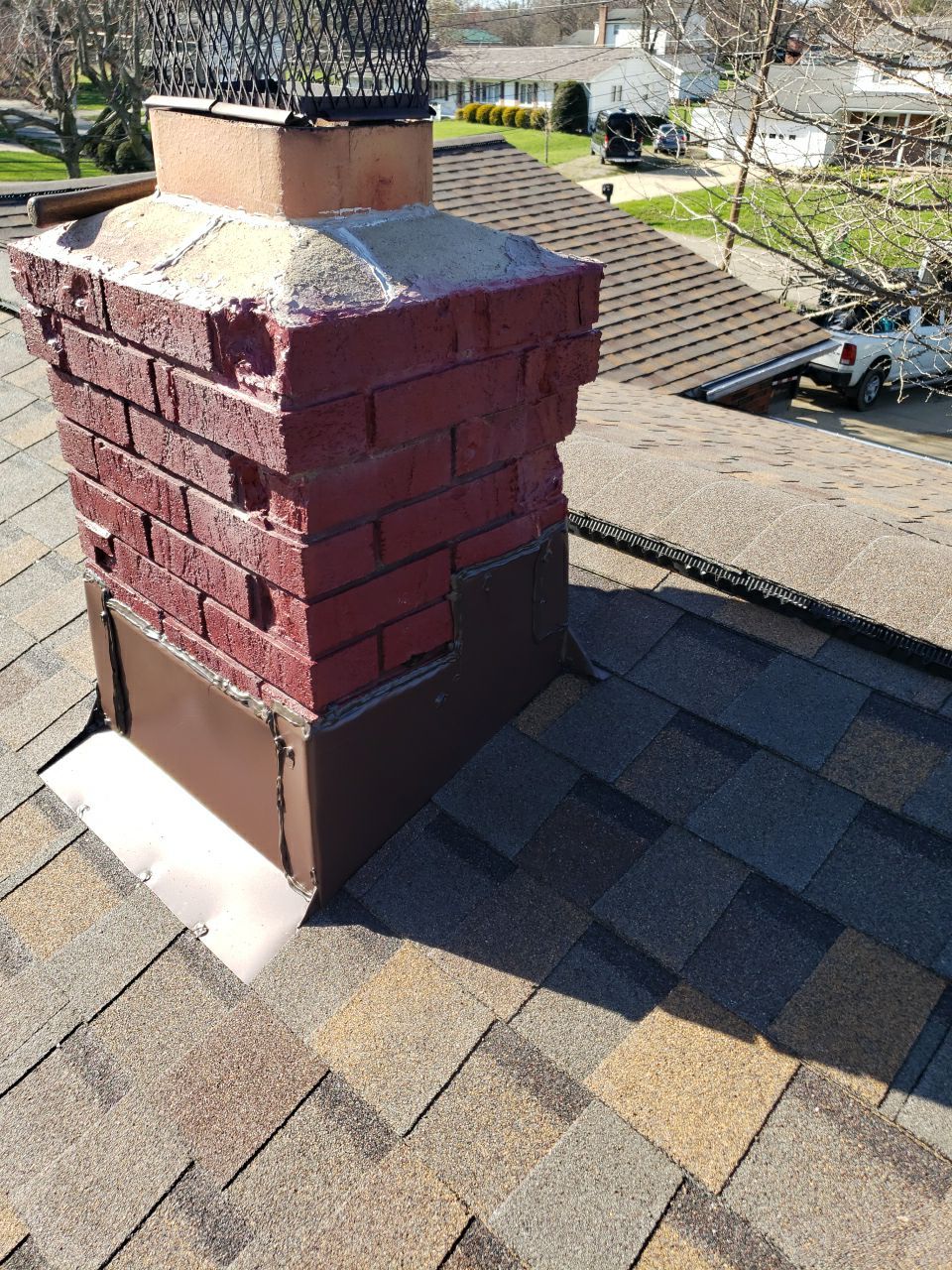 Brand: Atlas Pinnacle Color: Pristine Scotchgard Copper Canyon Drip: Musket Brown by Eagle Eye Roofing