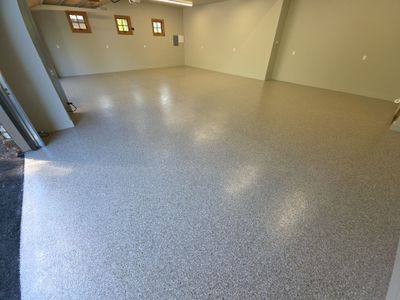 Garage Transformation using Pebble Beach