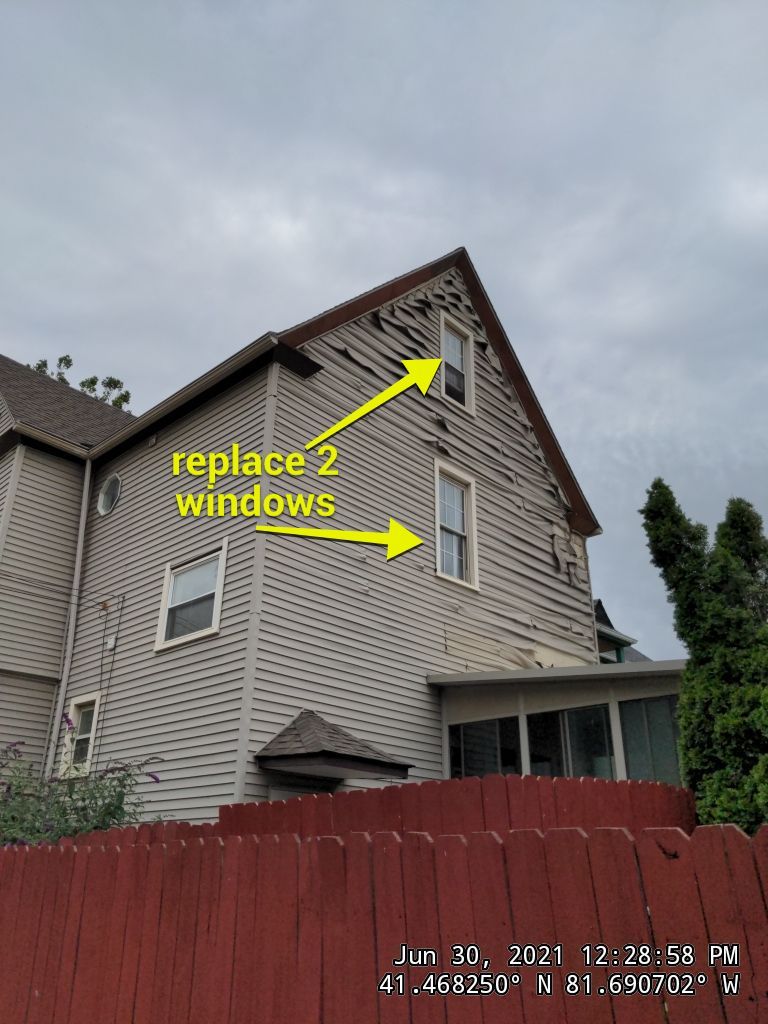 Fire damaged home in Tremont by Absolute Roofing and Construction