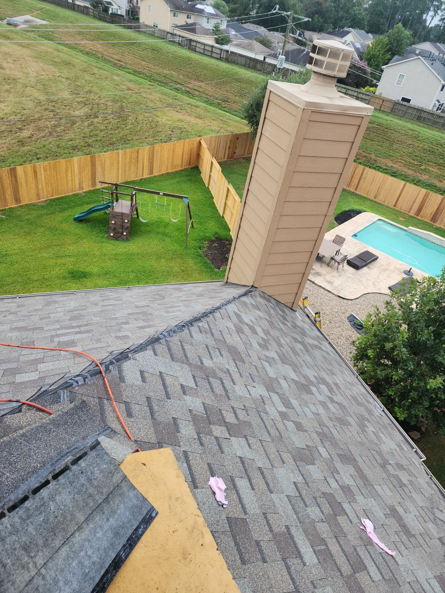 Residential Roofing Installation using Owen's Corning Duration (Lifetime) Shingles by Roof Repair Company