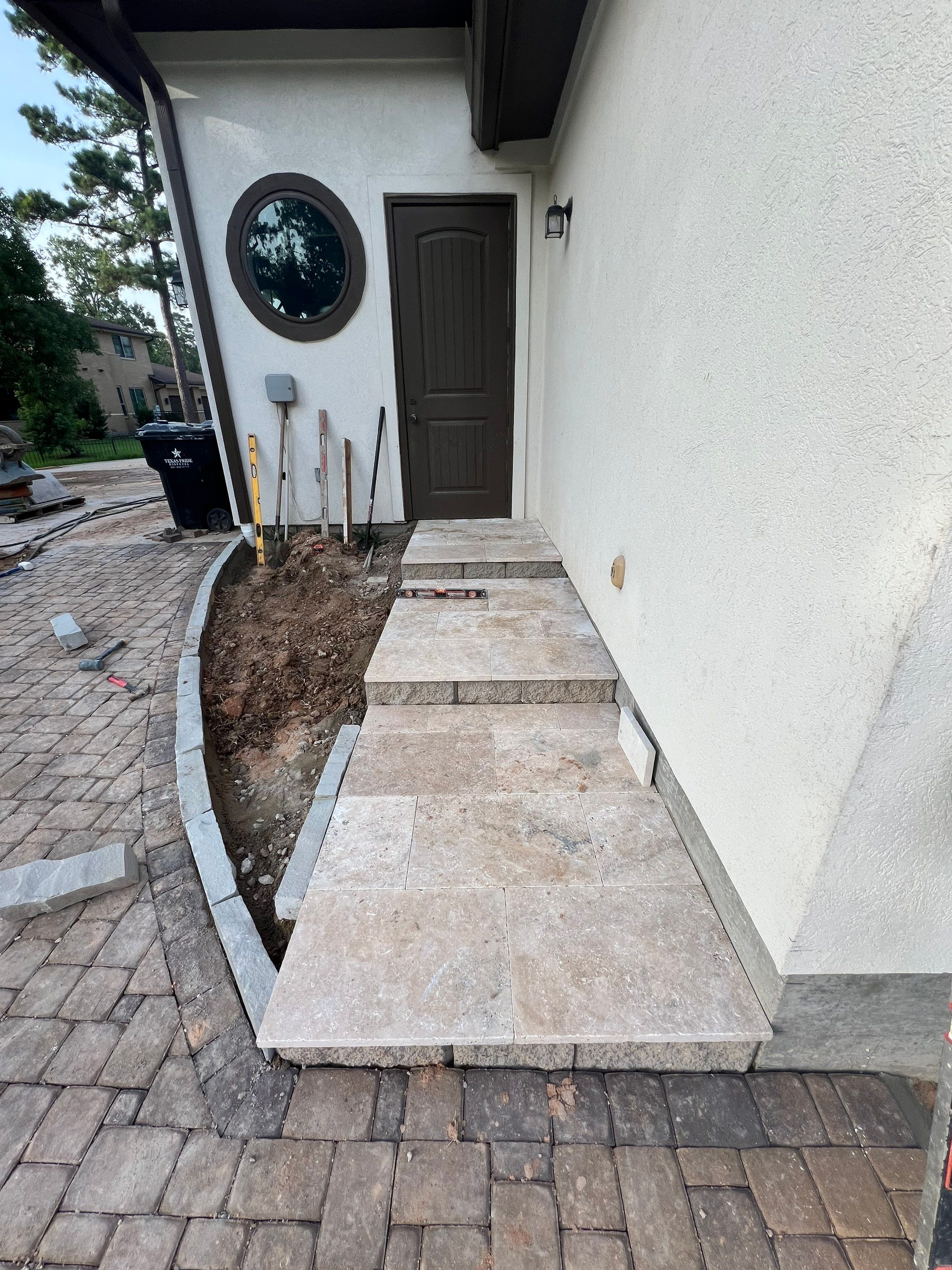 🏡 Duane’s Complete Retainer Wall & Hardscape Walkway by Texas Urban Elements