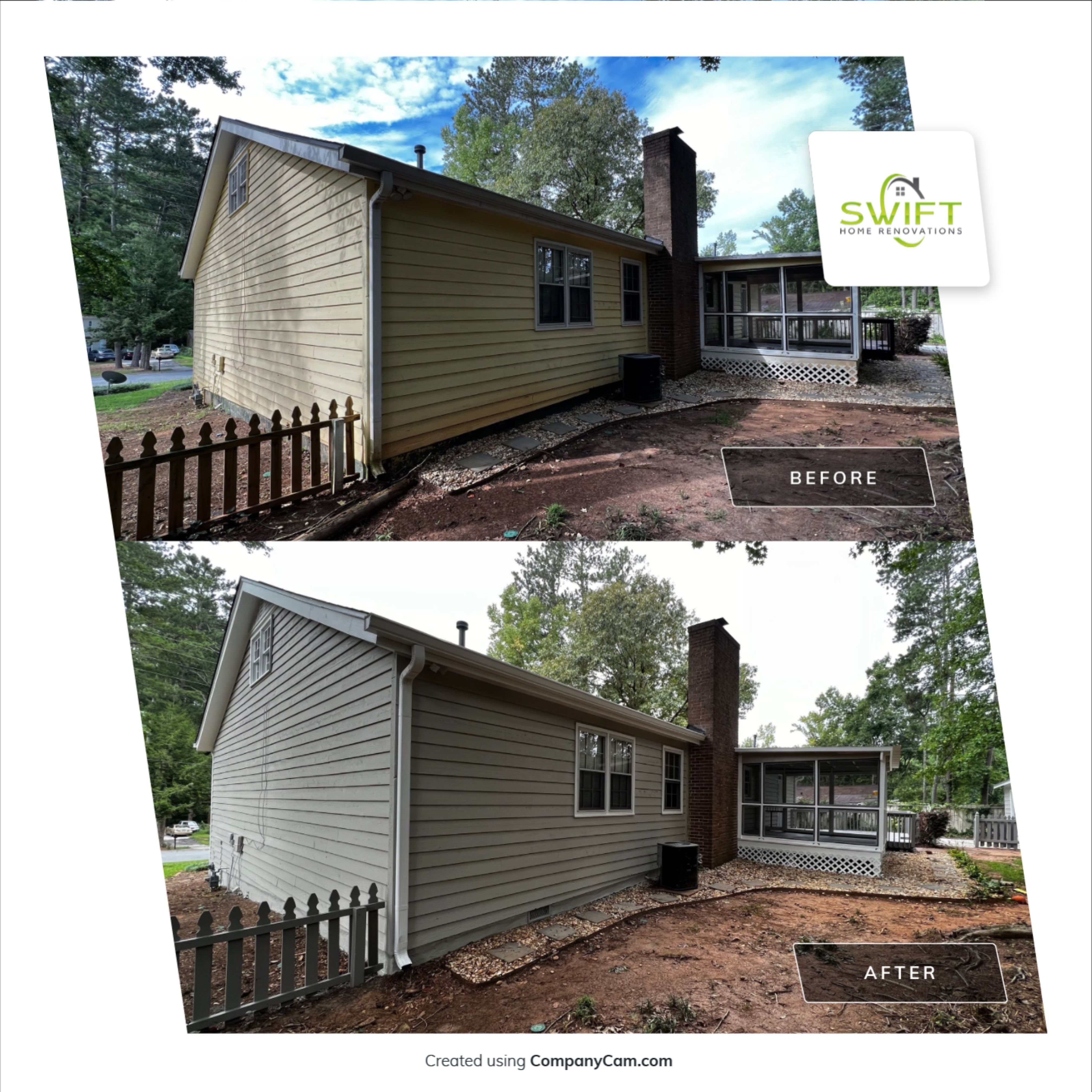 Complete Exterior Painting and Color Refresh for Marietta Home by Swift Home Renovations