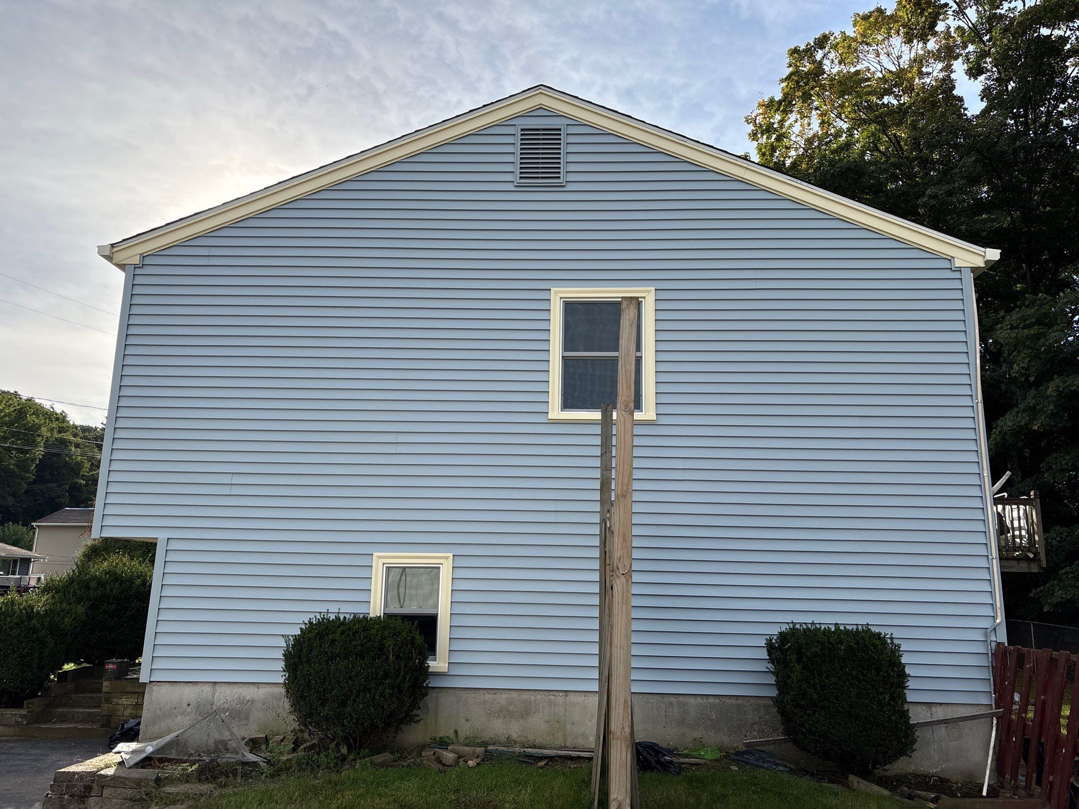 Siding using Cert. Monogram D/4 Clapboard, Oxford Blue by DiGiorgi Roofing and Siding Inc