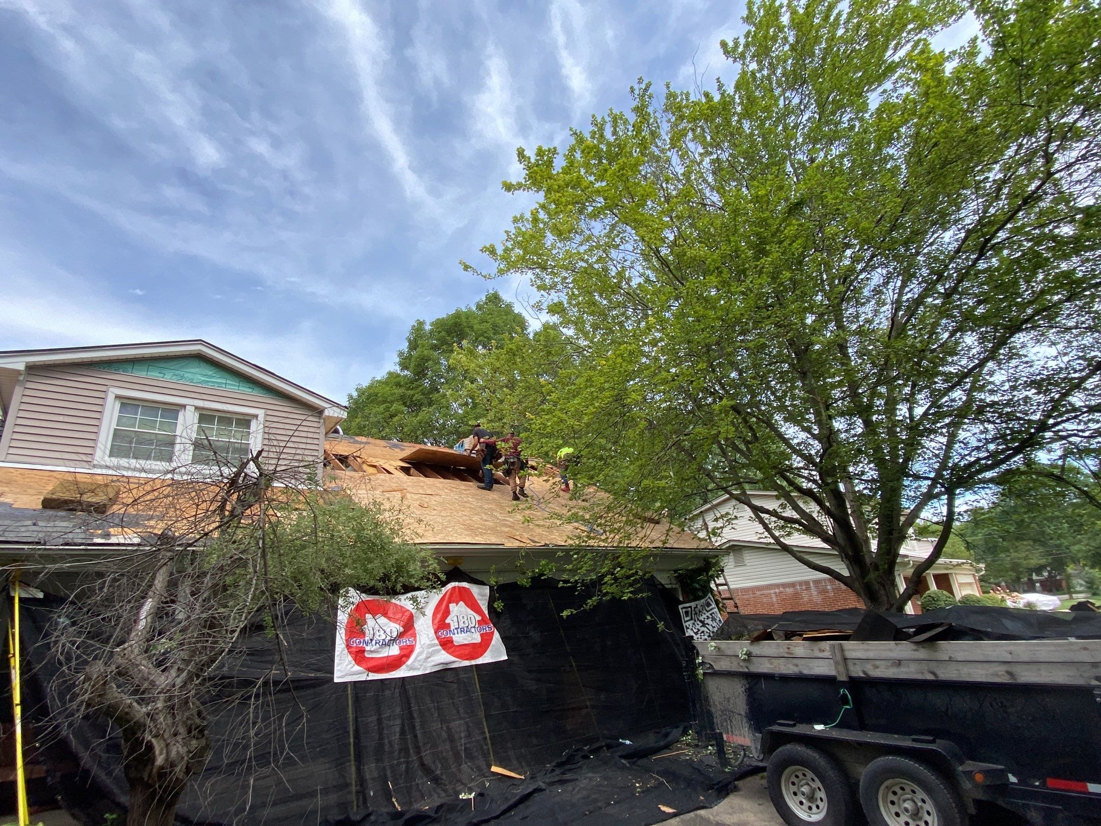 Roof Replacement using CertainTeed Landmark by 180 Contractors
