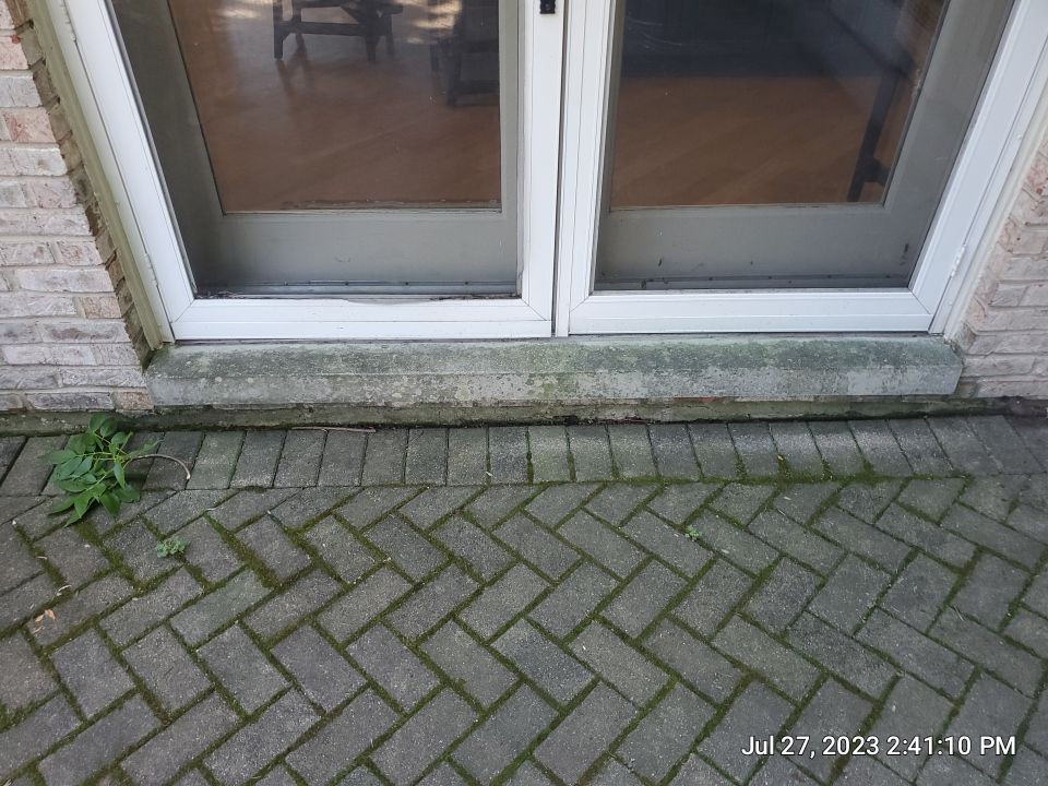 Brick paver clean, sand and seal.  using Polysweep polymeric sand by Northern Power Washing LLC.