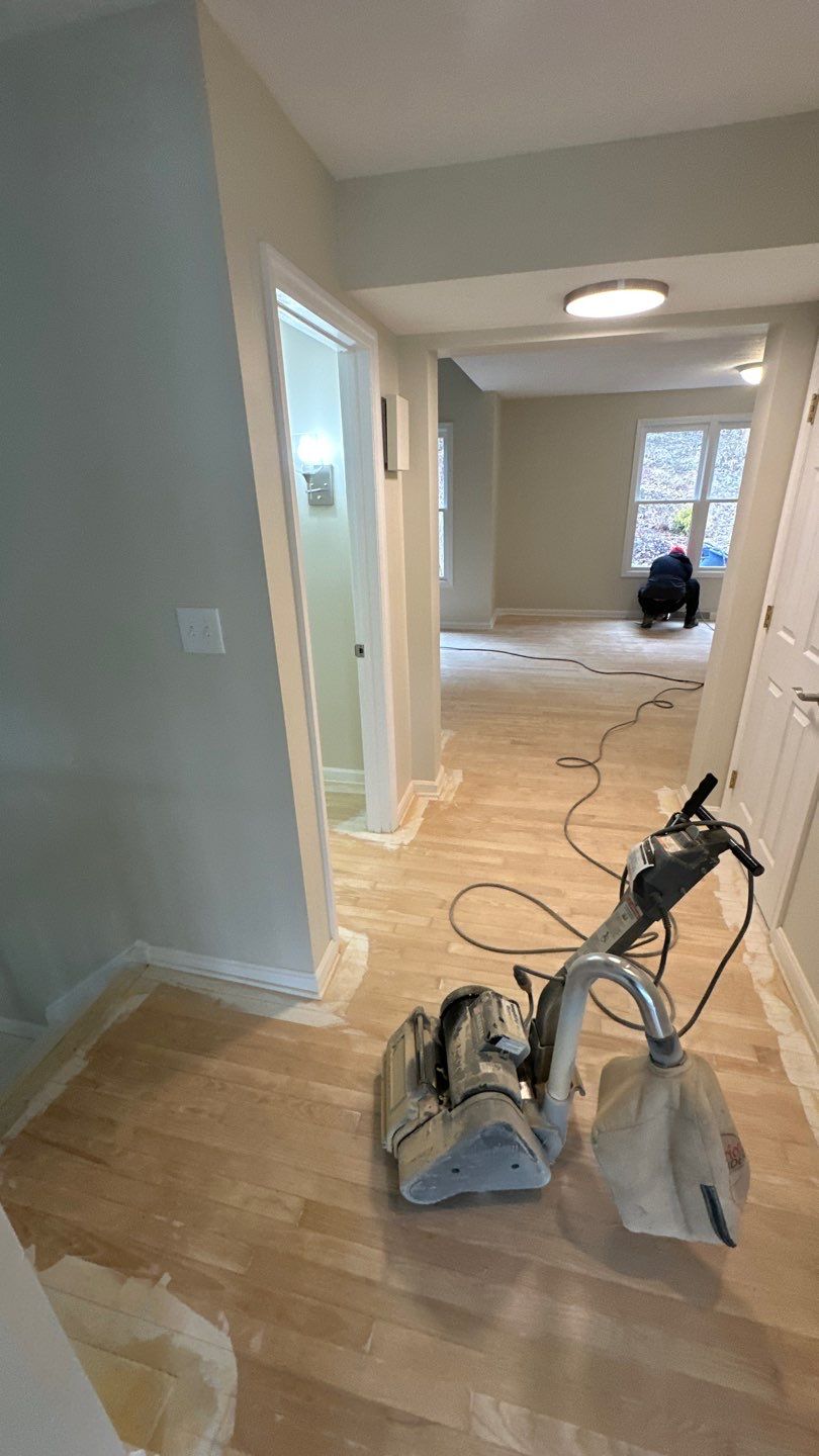 Hardwood Refinishing Project in Canonsburg by Floors in a Day, Inc