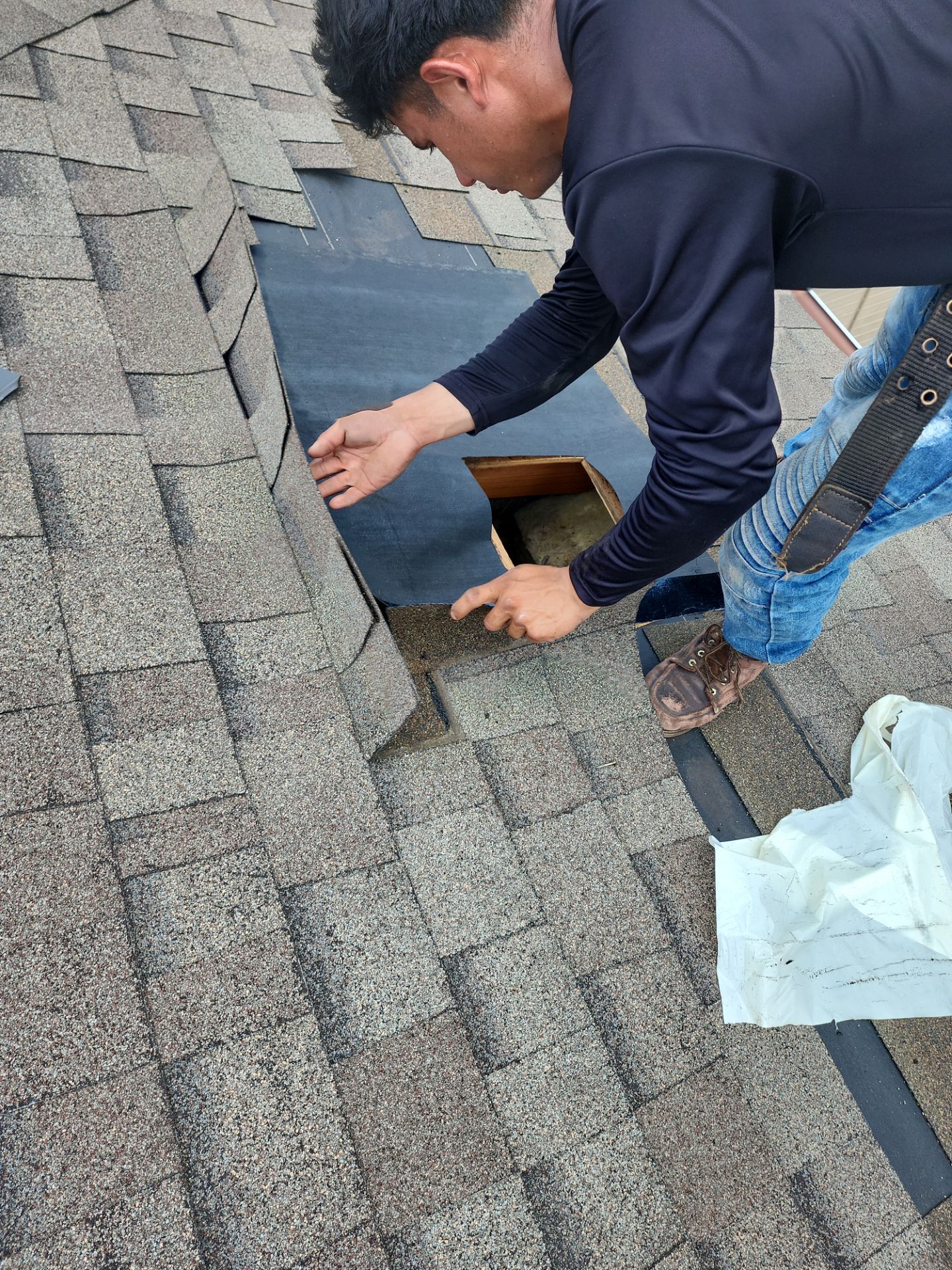 Hail Damage using Owen's Corning Duration (Lifetime) Shingles by Roof Repair Company