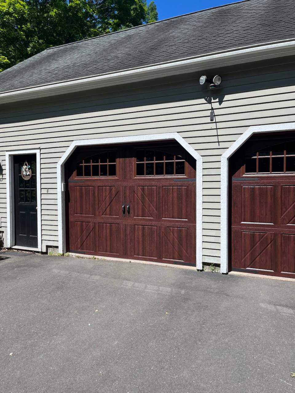 Elegant Garage Door Upgrade with Amarr Classica by DiGiorgi Roofing and Siding Inc