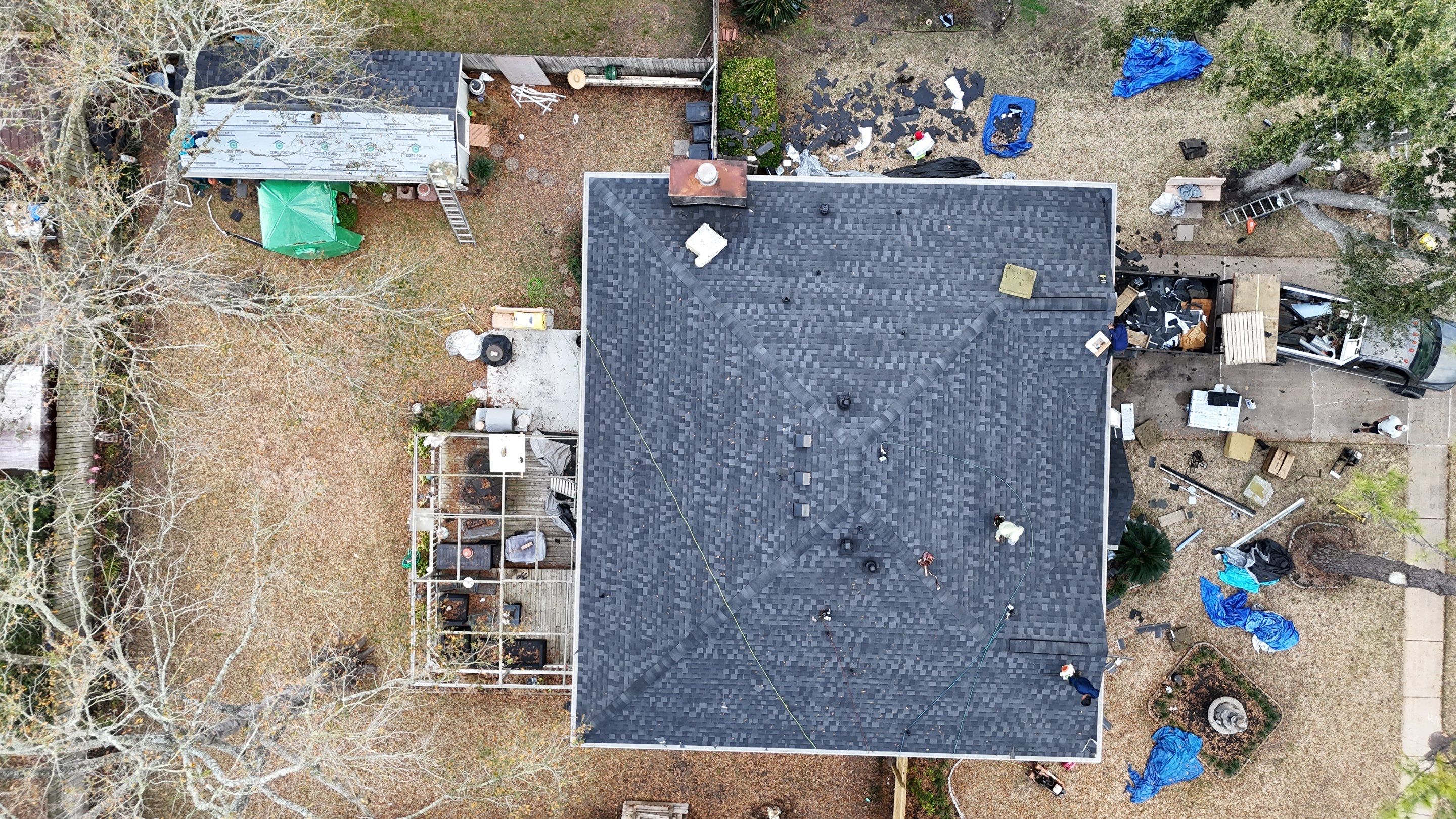 Roof Replacement completed in the Cypress Area! by Core Four Roofing