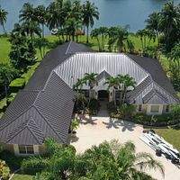 24ga 1.5" Mechanical Seam Dark Bronze  by Total Roofing System The Metal Roof Experts