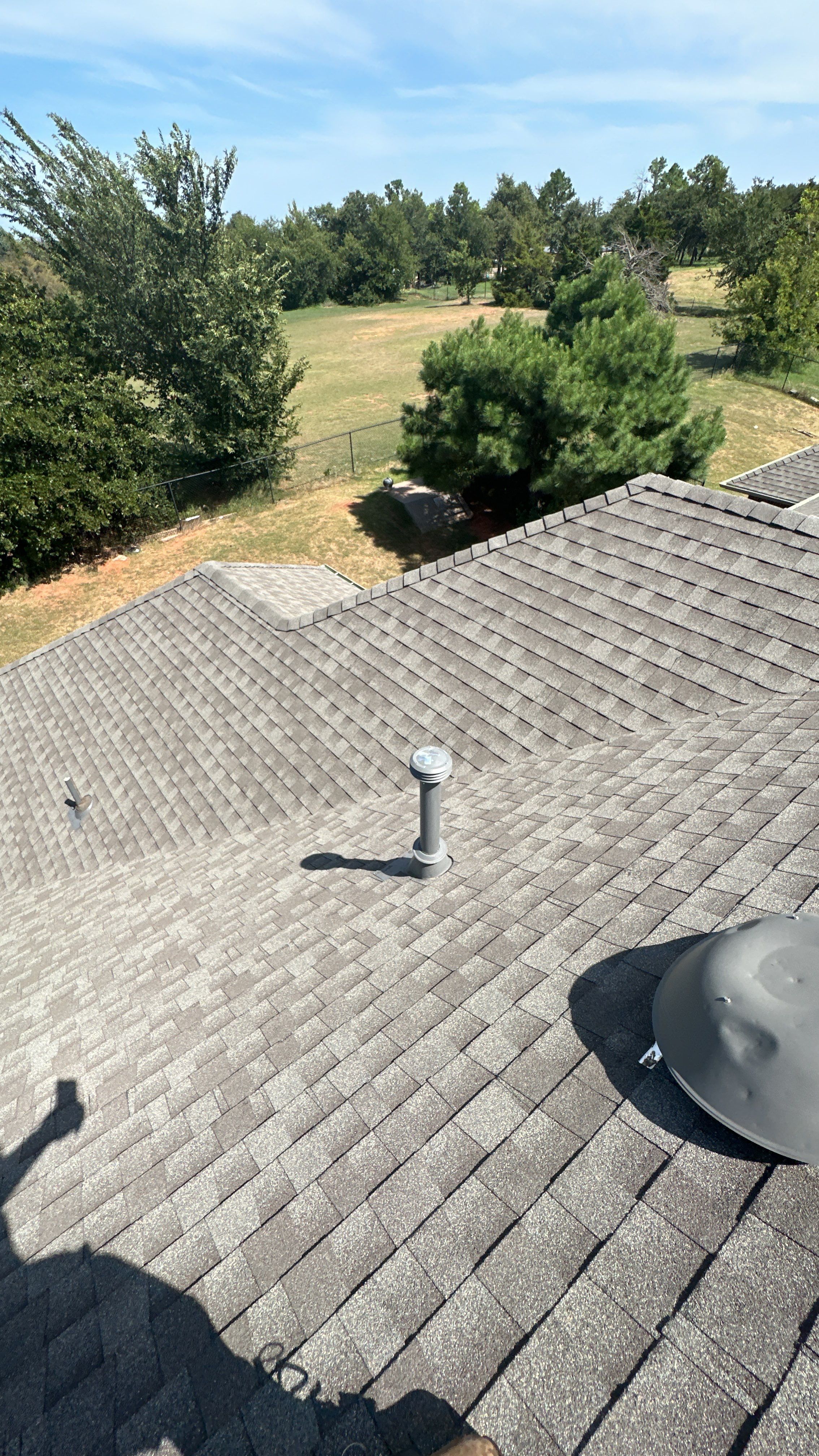 Reroof using GAF HDZ Weathered Wood by Castillo Roofing