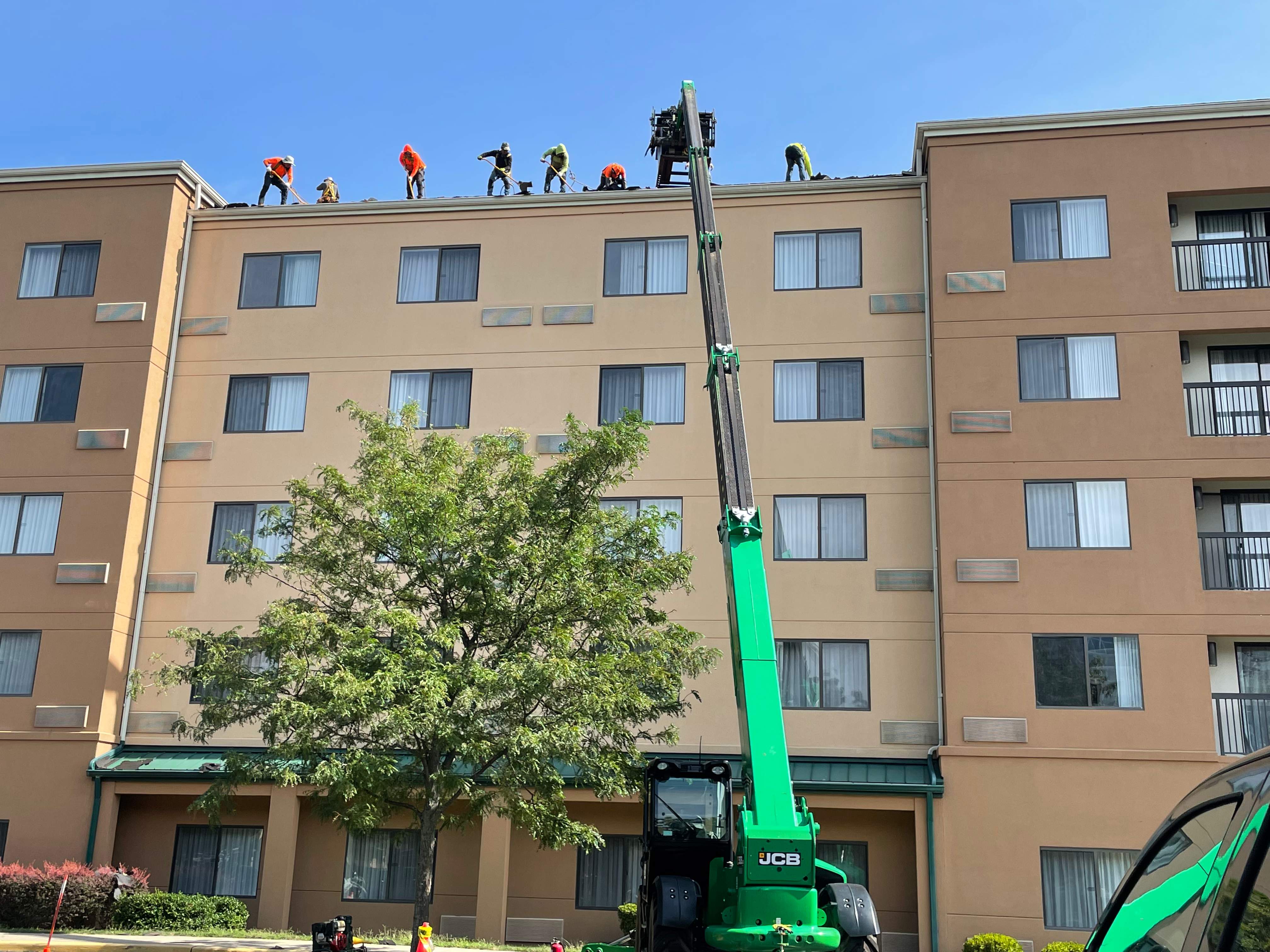 Commercial Roofing Installation using Owens Corning Duration by All Site Roofing