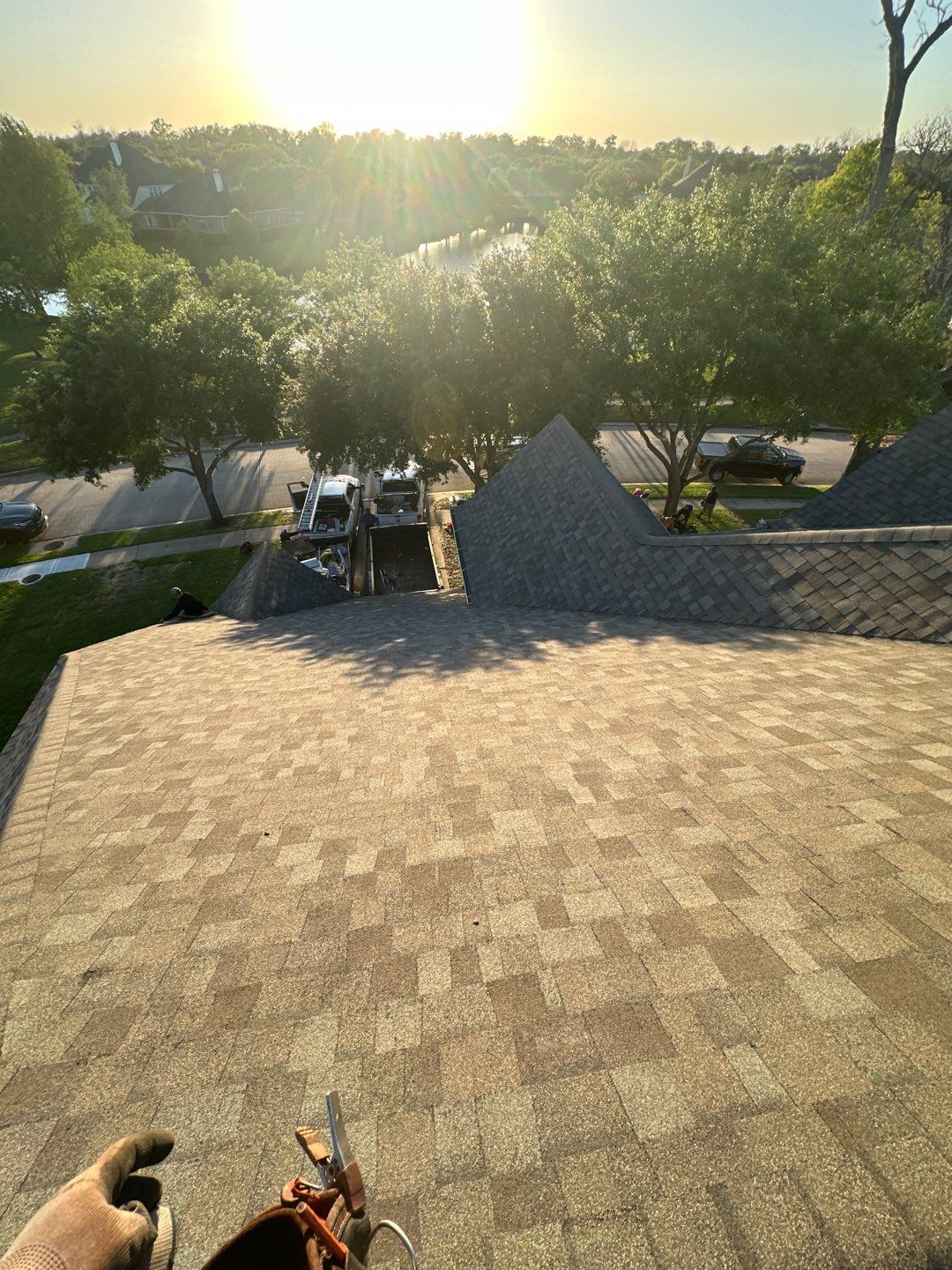 Residential Roofing Installation using Owen's Corning Duration (Lifetime) Shingles by Roof Repair Company