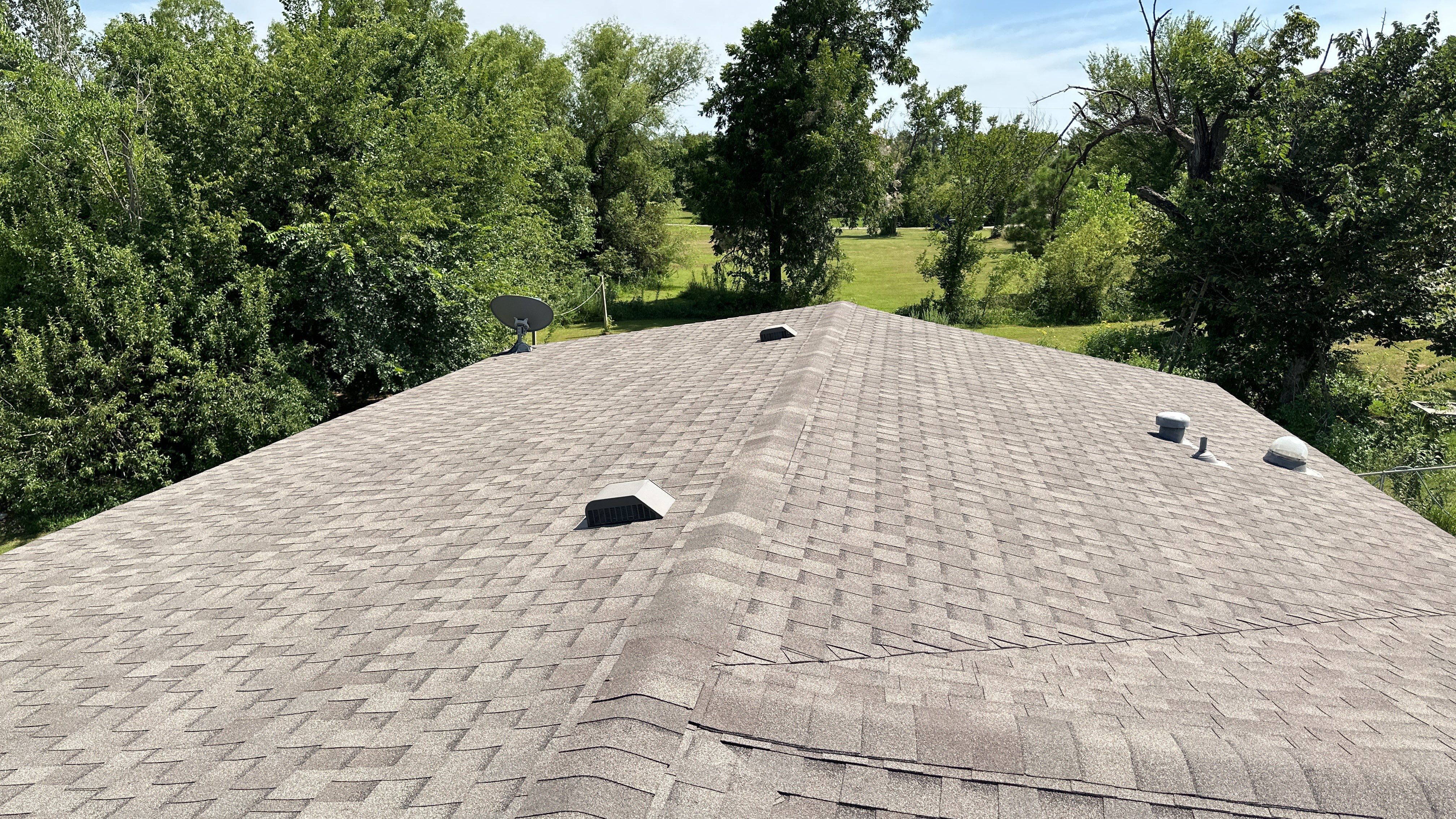 Reroof using GAF HDZ by Castillo Roofing
