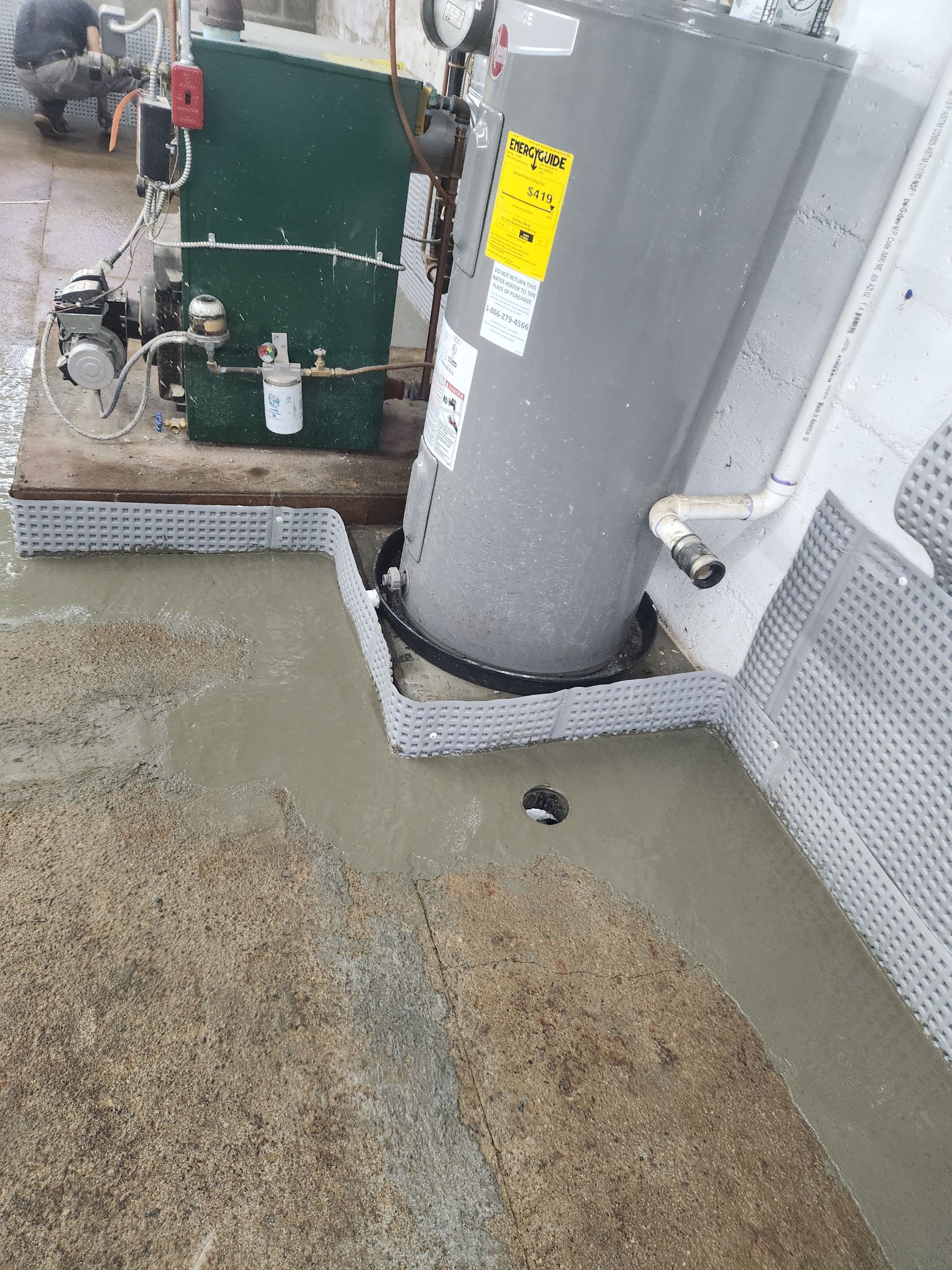 Interior French Drain Boonton NJ by Pure Service Pro, LLC 