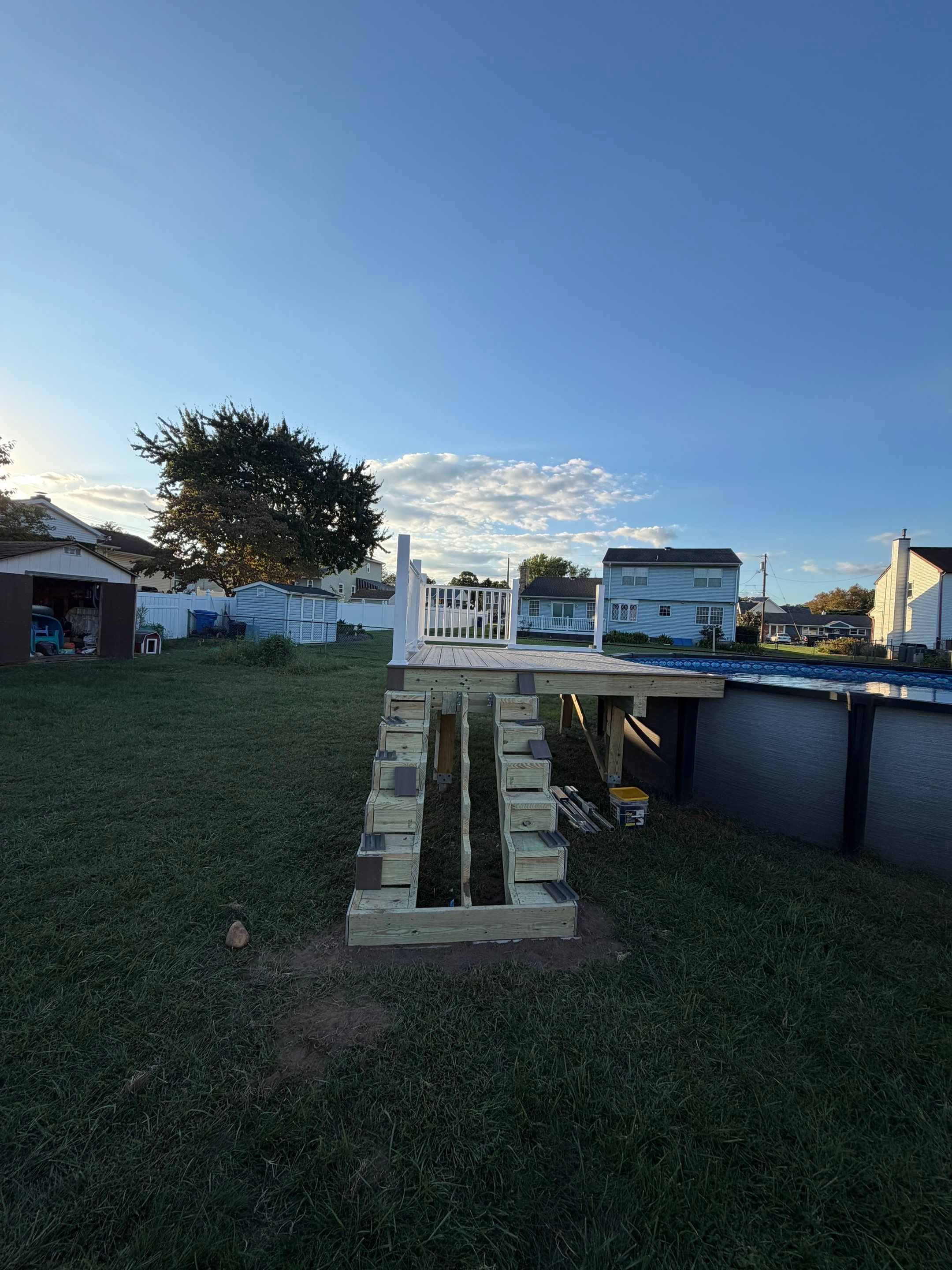 New Pool Deck in Florence, New Jersey by deck guardian
