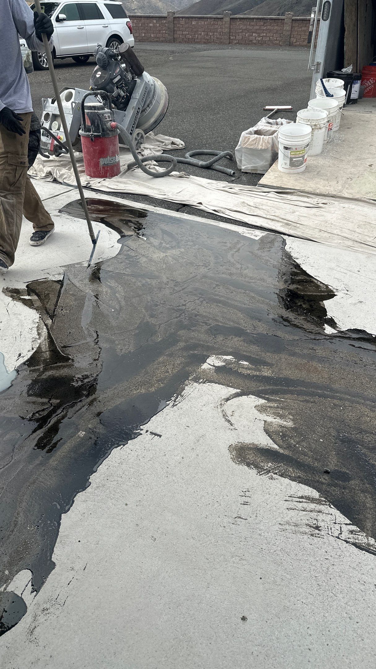 Garage and Entryway Concrete Coating Transformation in Clarkston Washington by Croc Coatings, LLC