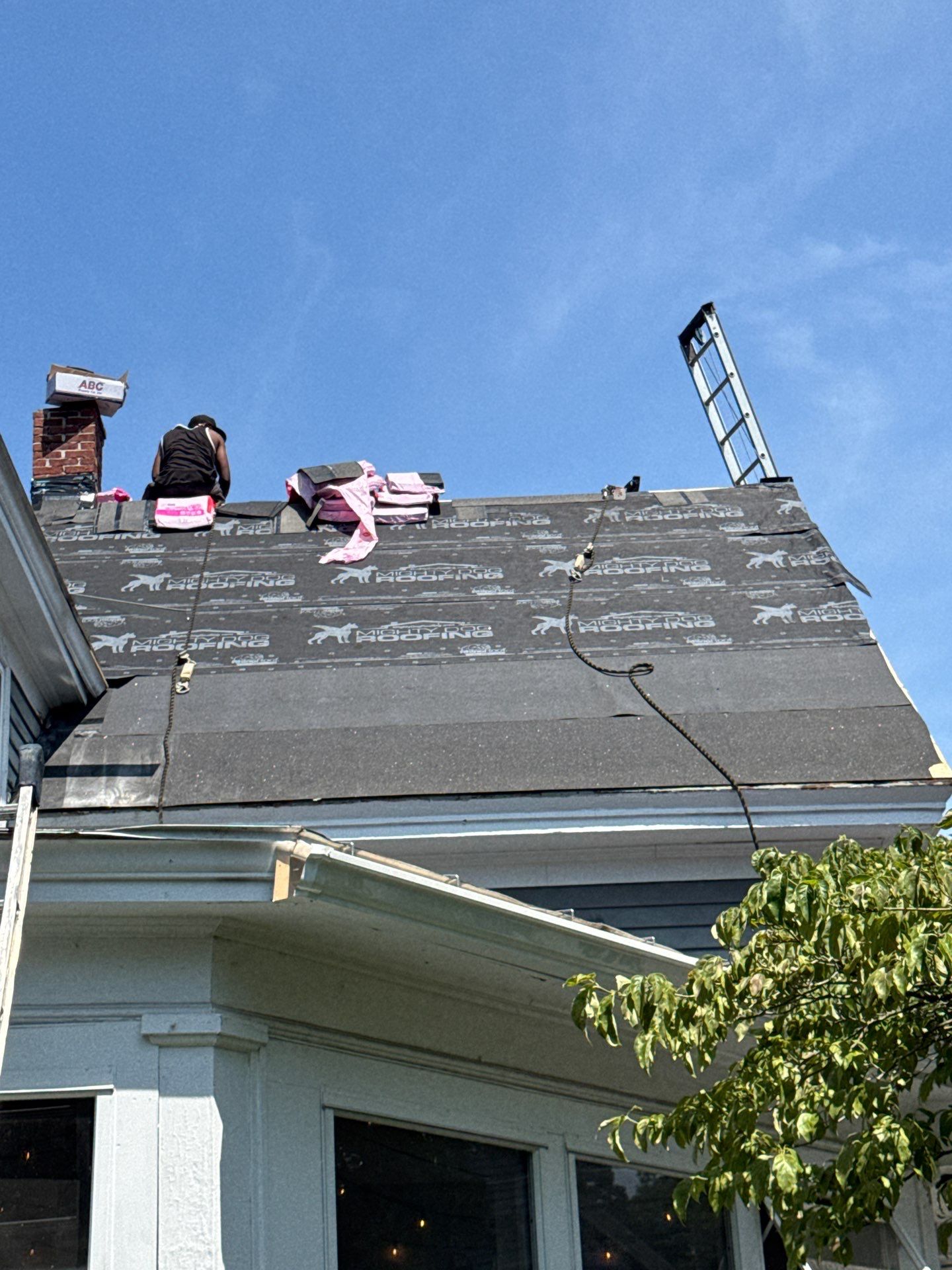 Full Roof Replacement + Custom Gutter Install | Onyx Black Finish by Mighty Dog Roofing of Greater Middlesex County