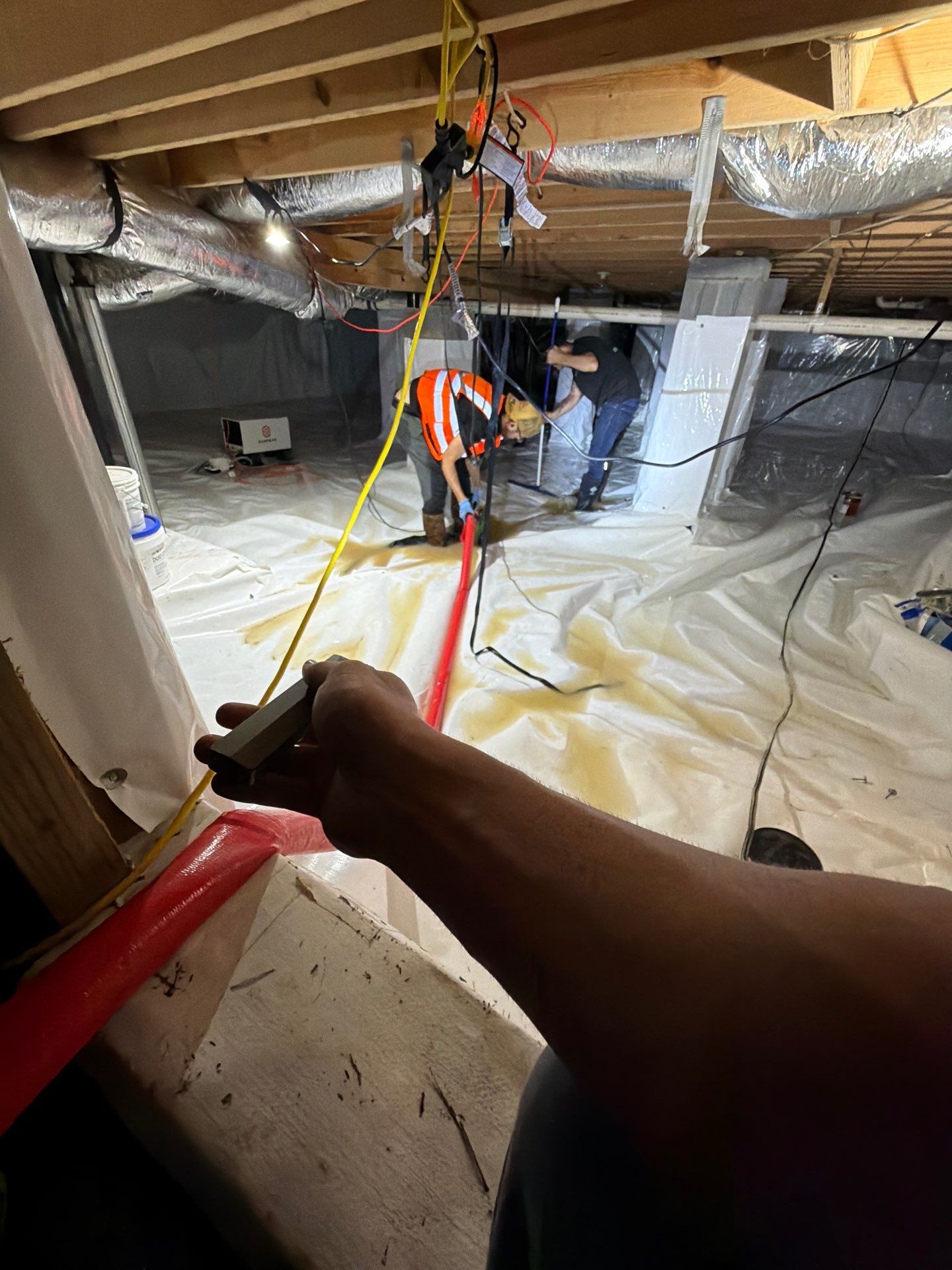 Alpharetta Crawlspace Water Damage Restoration with Vapor Barrier Installation by Restoration Damage Pros of Atlanta