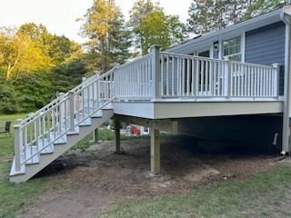 New deck and siding in Stow, MA by UBrothers Construction