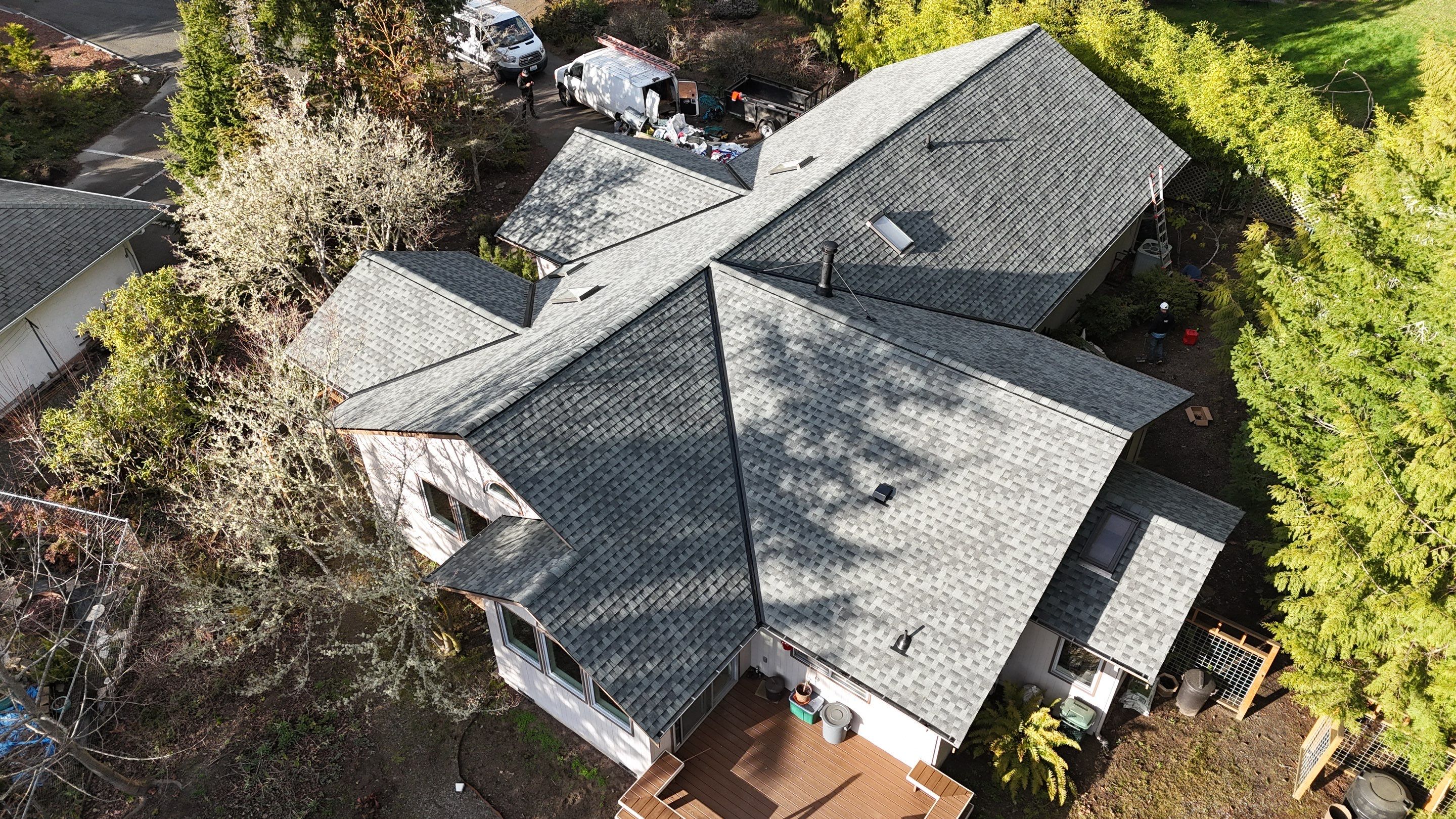 Residential Roofing Installation using GAF HDZ Shingles by Roofing Formula LLC
