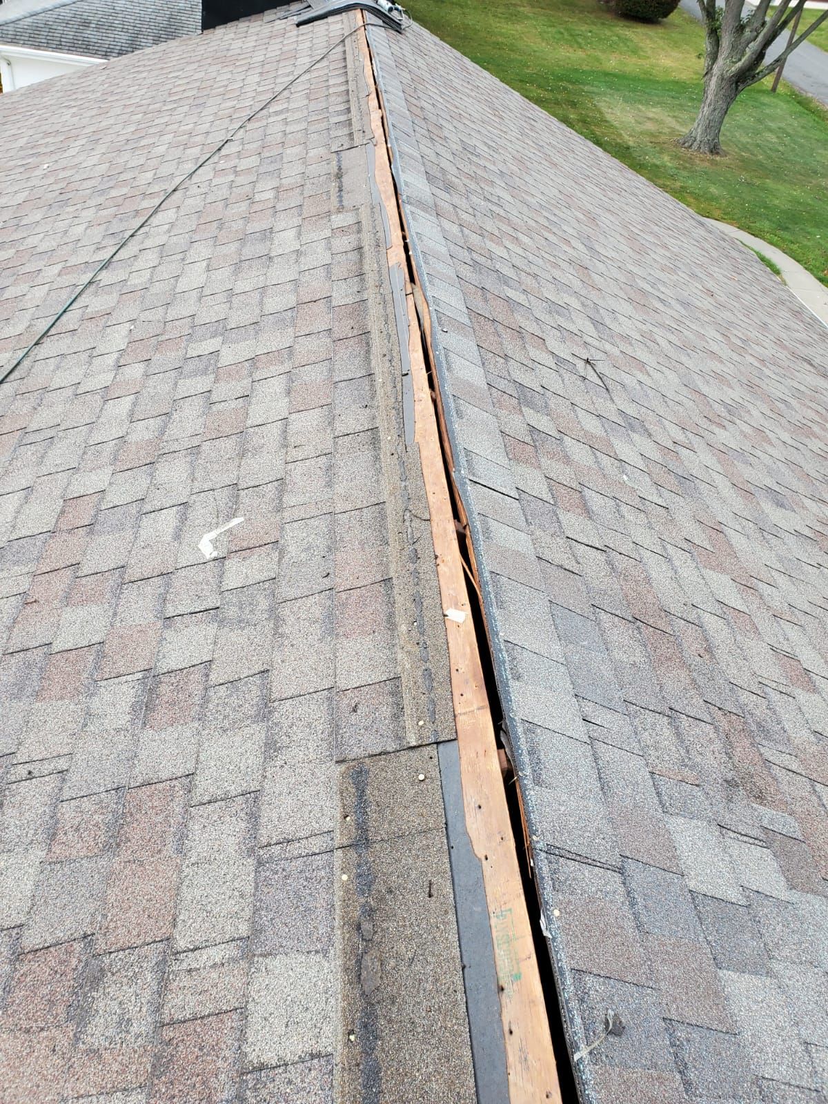 ATLAS PINNACLE COLOR: WEATHERWOOD DRIP EDGE: WHITE by Eagle Eye Roofing