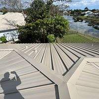 24ga 1.5" Mechanical Seam Sierra Tan by Total Roofing System The Metal Roof Experts