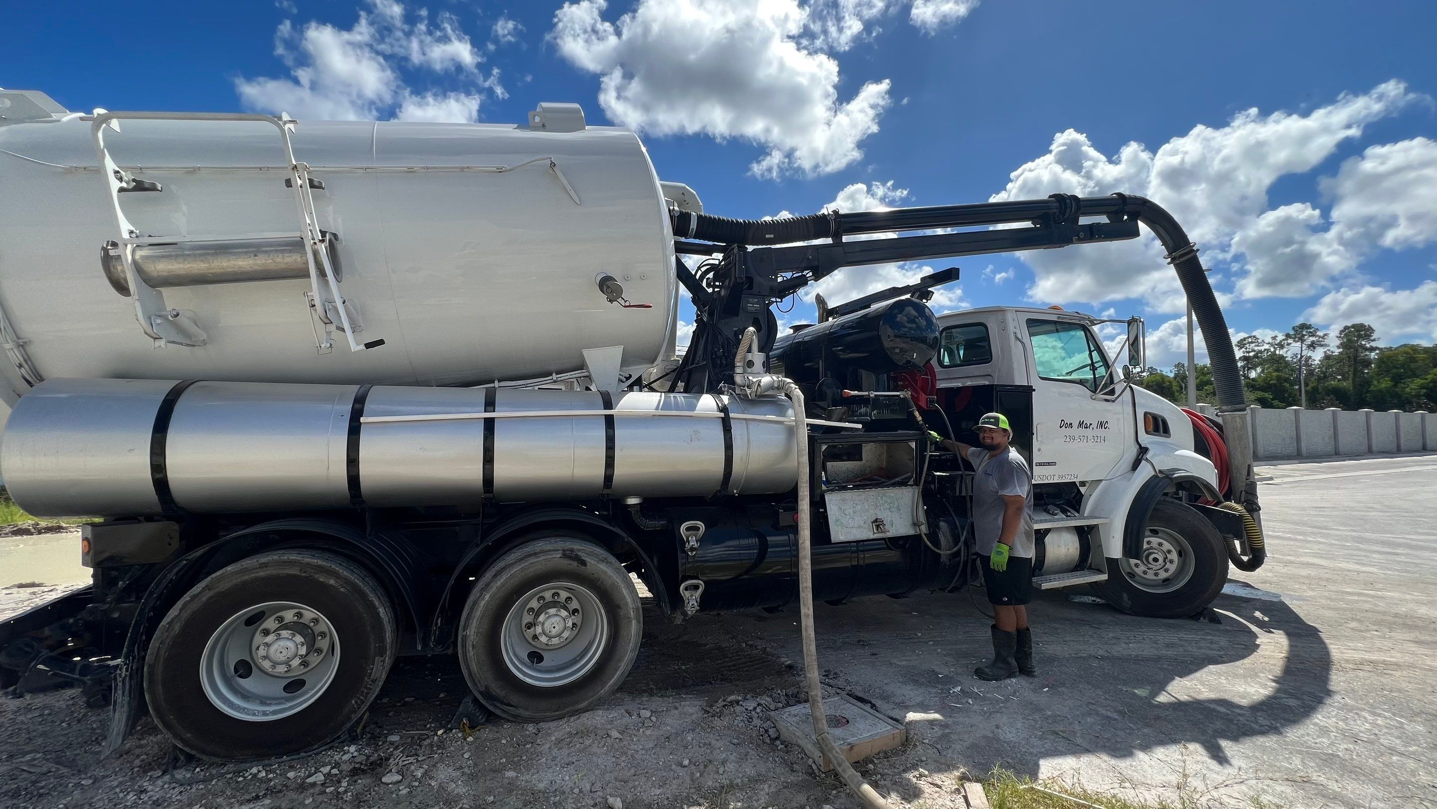 New Construction Storm Drain System Cleaning by APS Power & Water