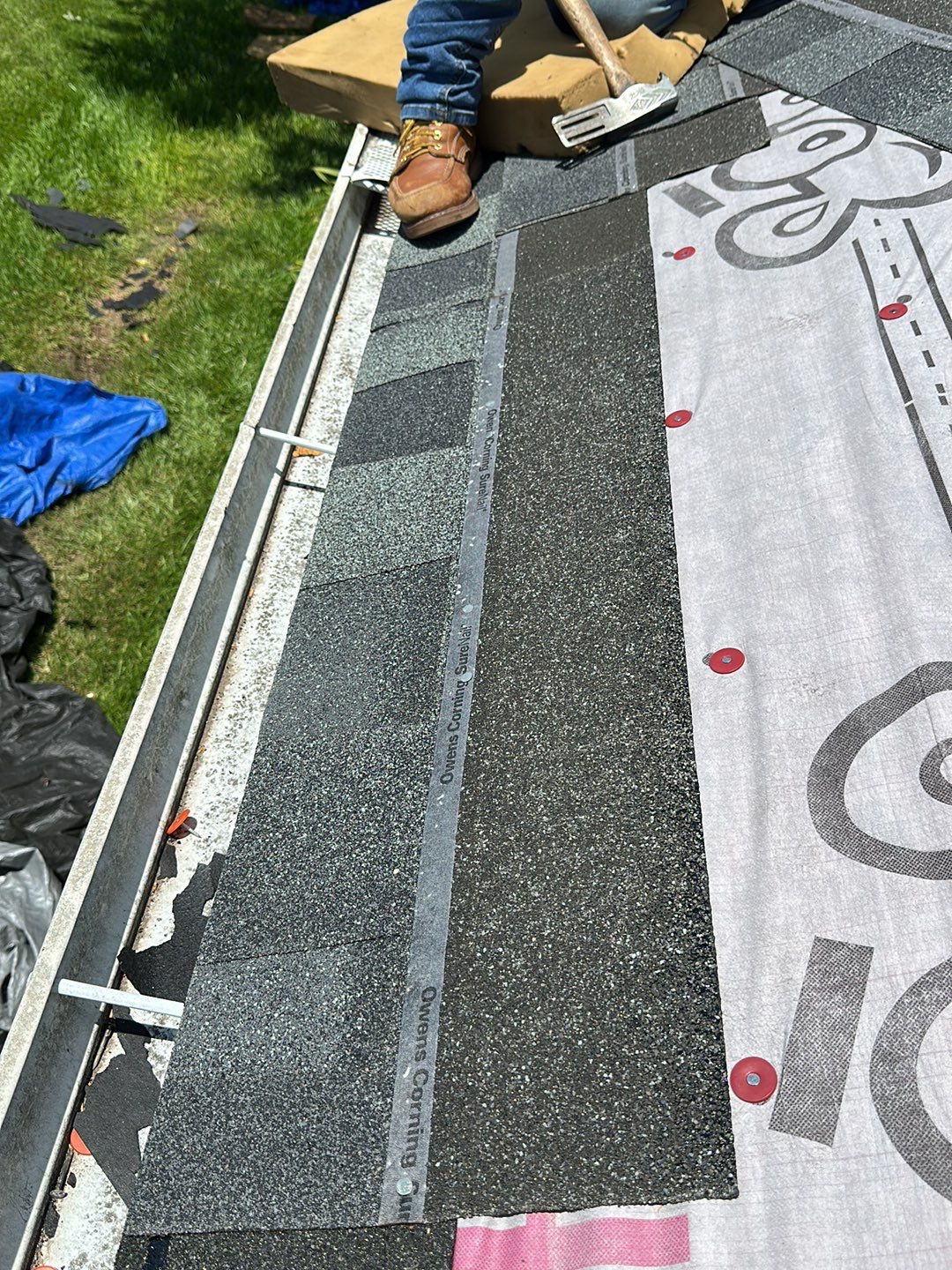 Residential Roofing Installation using Owen's Corning Duration (Lifetime) Shingles by Roof Repair Company