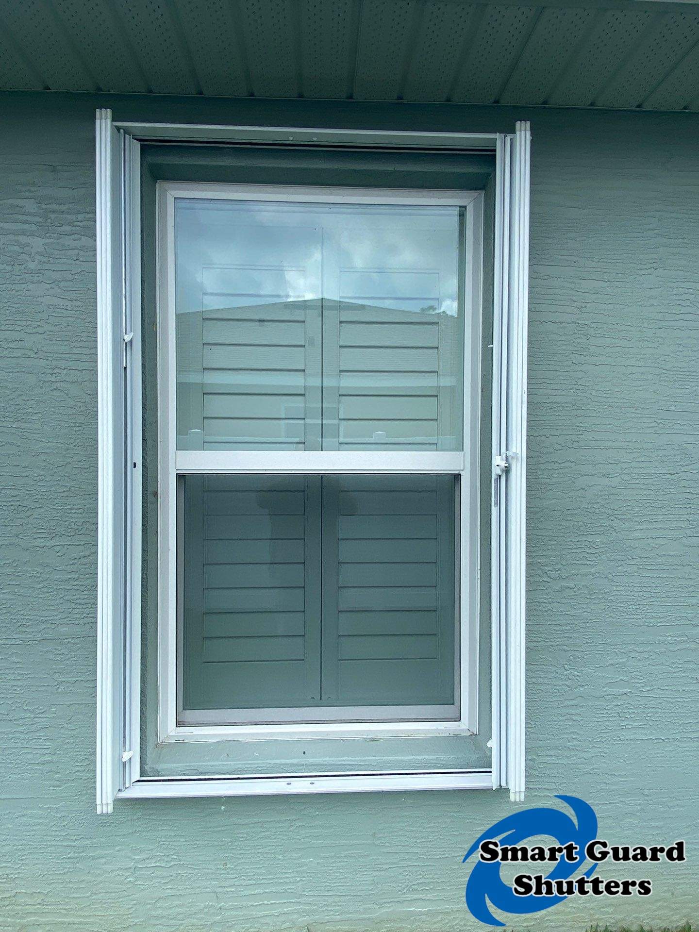 Hurricane Protection in White by Smart Guard Shutters